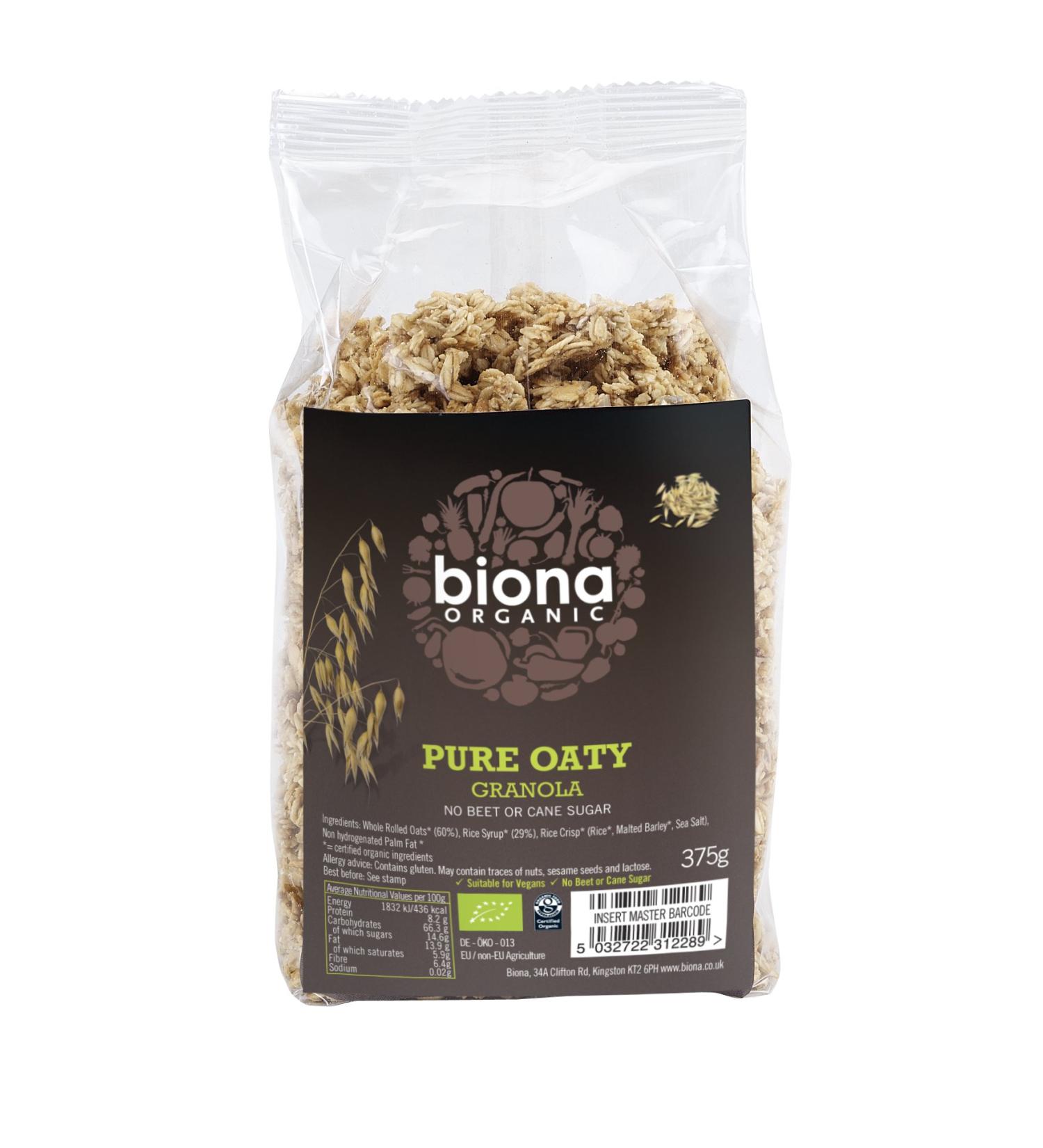 Biona Granola d'avoine pure bio 12 x 375 g