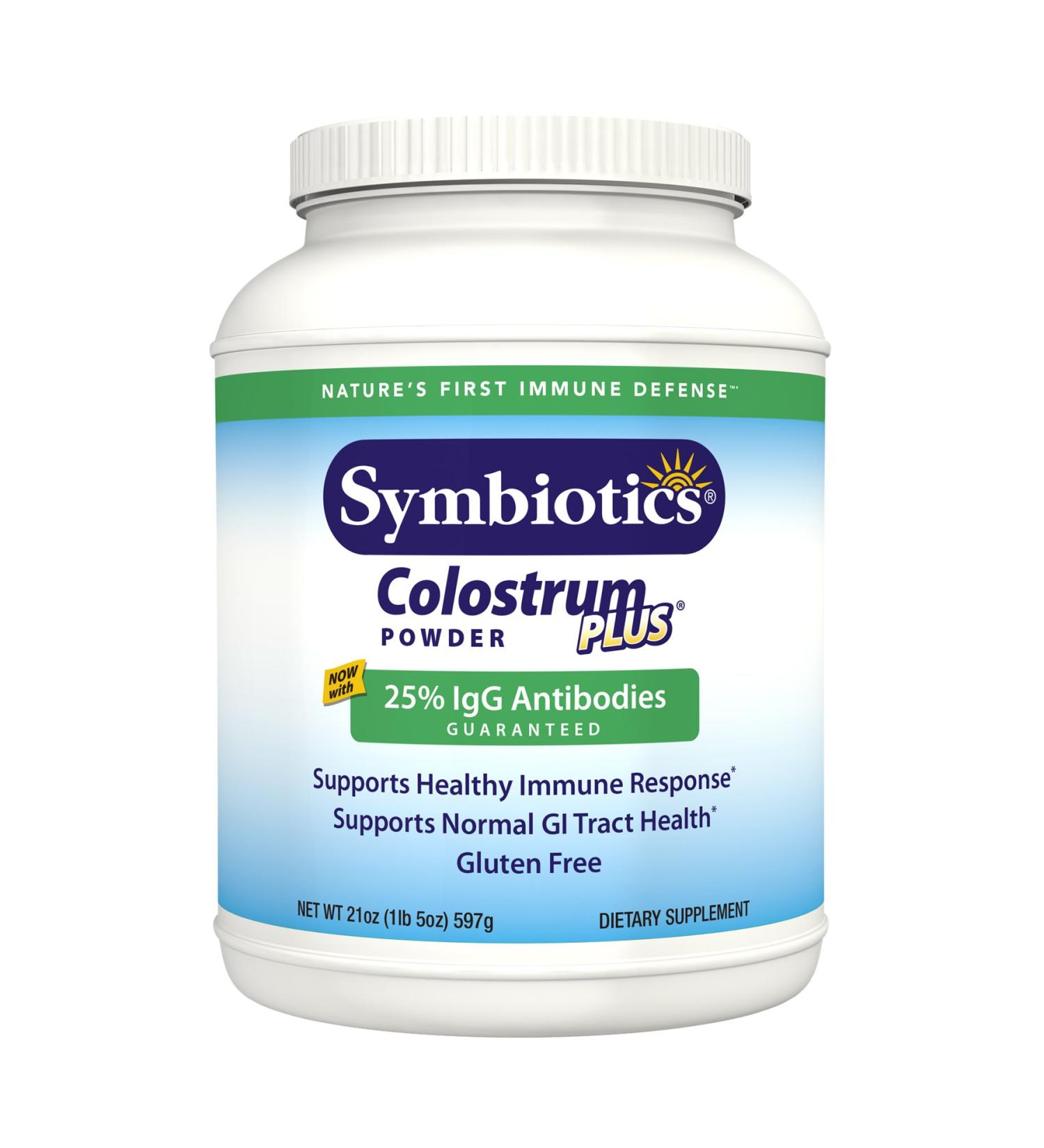 Symbiotics Colostrum Plus Powder 1.3 lbs - Immune Support & Growth Factors - Buy Online on GoSupps.com