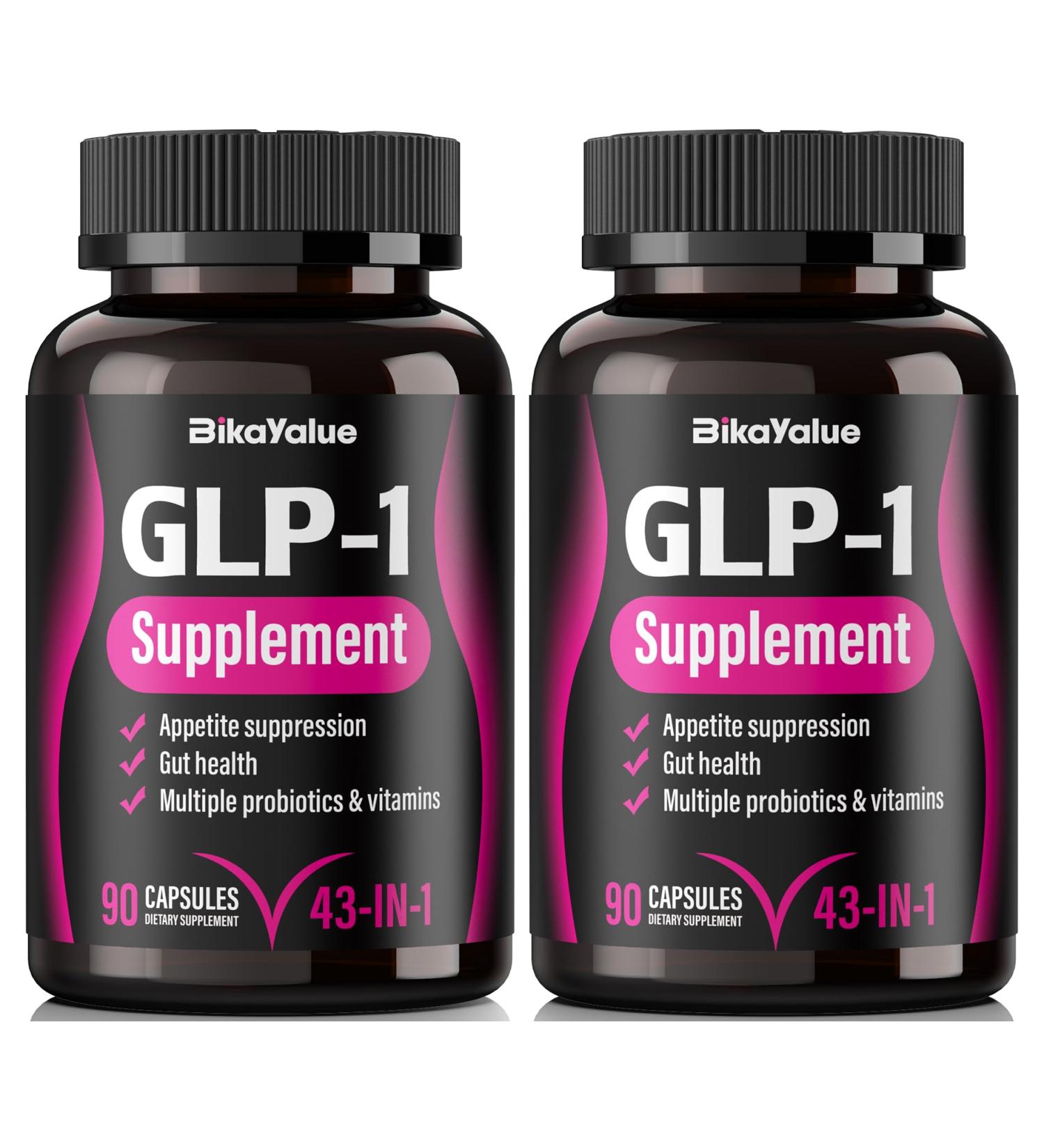 GLP-1 Supplement GLP-1 Support with Hops Green Tea Extract Garcinia Cambogia and Probiotics Natural GLP-1 for Gut GLP-1 Levels & Overall Health - 120 Capsules (40 Servings) 90 Count (Pack of 2) - Buy Online on GoSupps.com