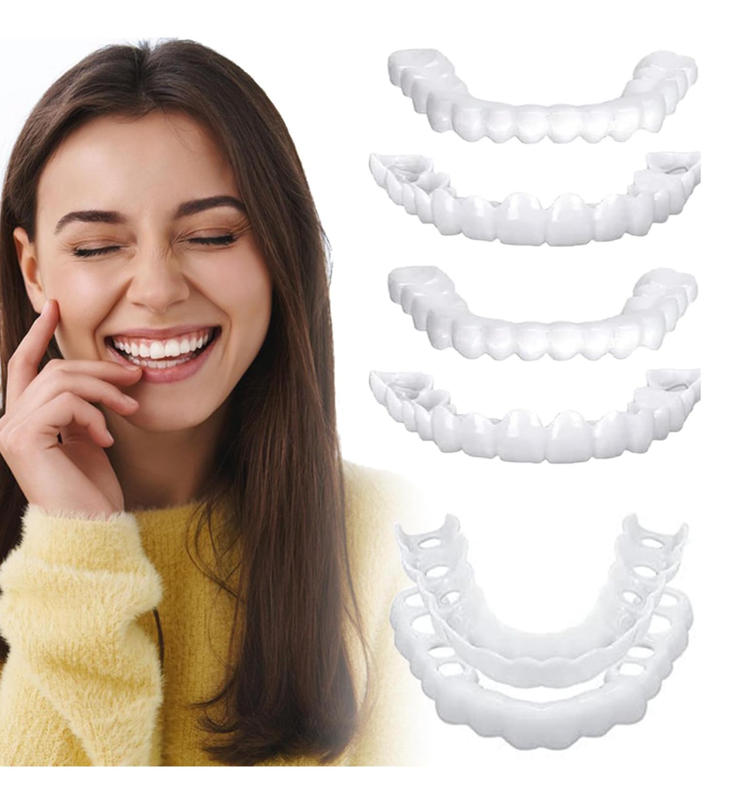 Buy 2 Pairs Instant Veneer Prostheses - Comfortable & Natural Fake Teeth for Men & Women | Artificial Teeth Solutions - Buy Online on GoSupps.com