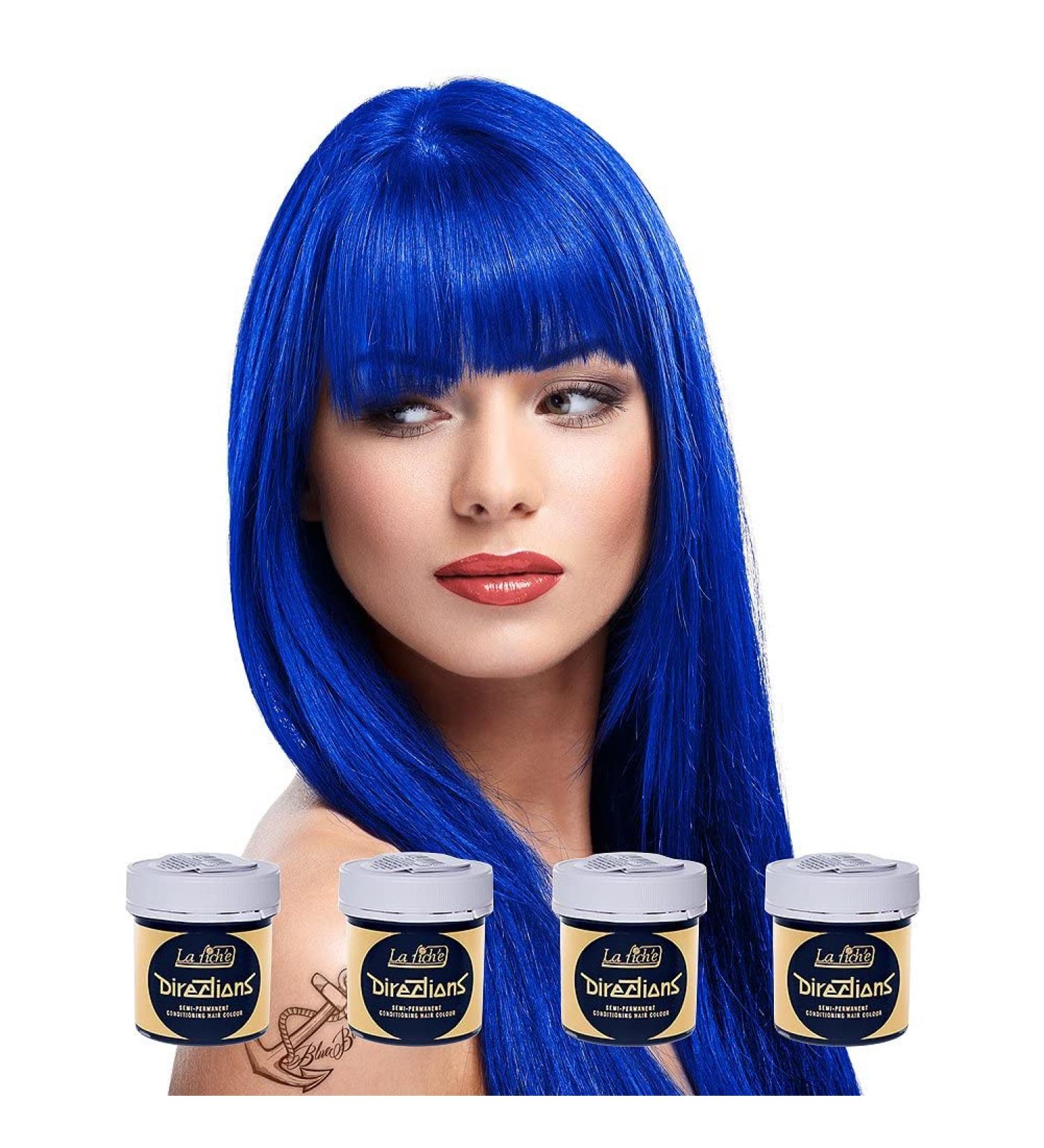 Buy 4 x LaRiche Directions Hair Dye - Midnight Blue & Red (88 ml each) | International Shipping Available - Buy Online on GoSupps.com