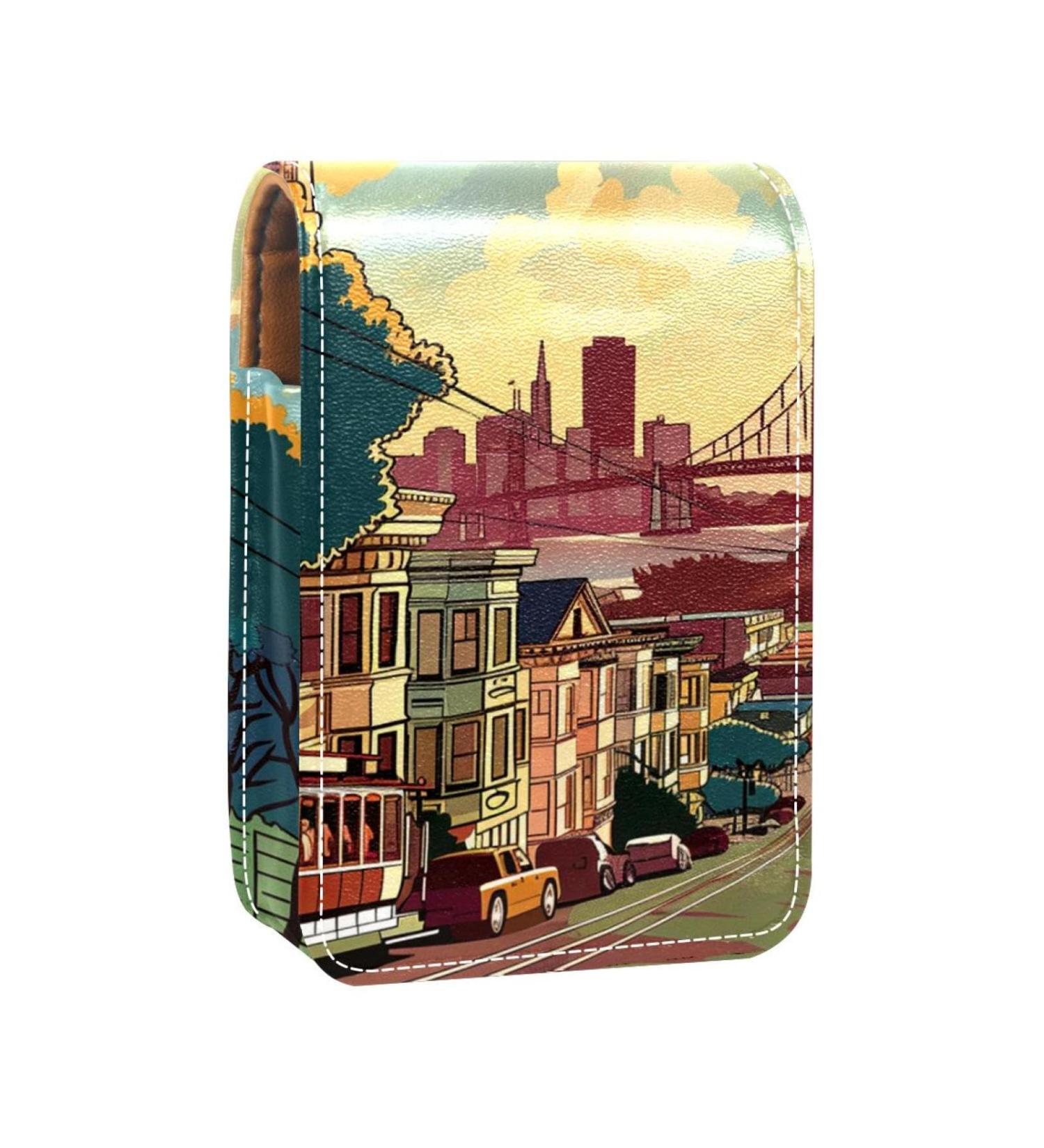 Travel Lipstick Organizer Case - Portable Makeup Bag with Mirror | Shop Bridge City House X624u9jwzj Internationally - Buy Online on GoSupps.com