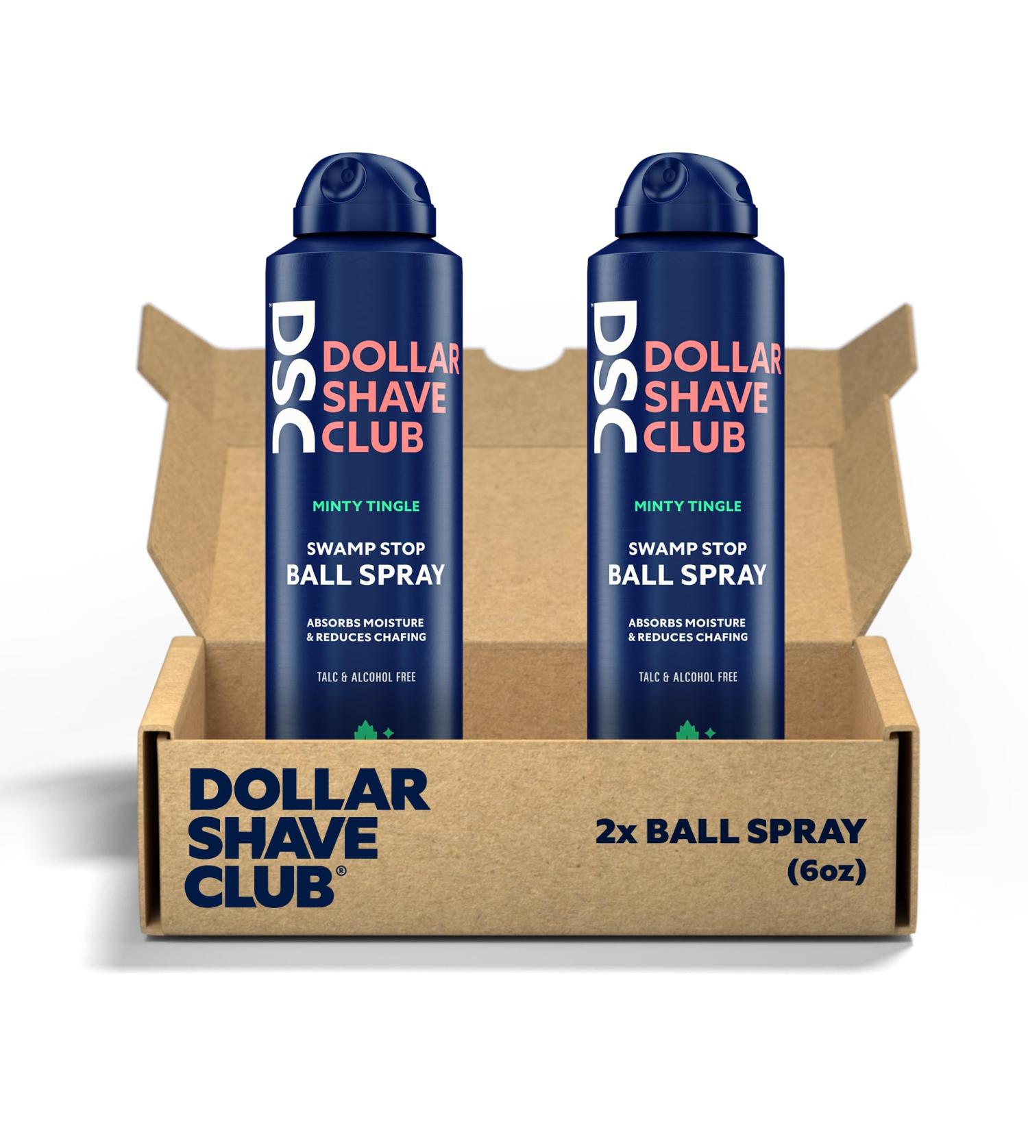 Dollar Shave Club | Ball Spray (2 Pack) | Fast Absorbing Body Deodorant Spray for Men - Buy Online on GoSupps.com