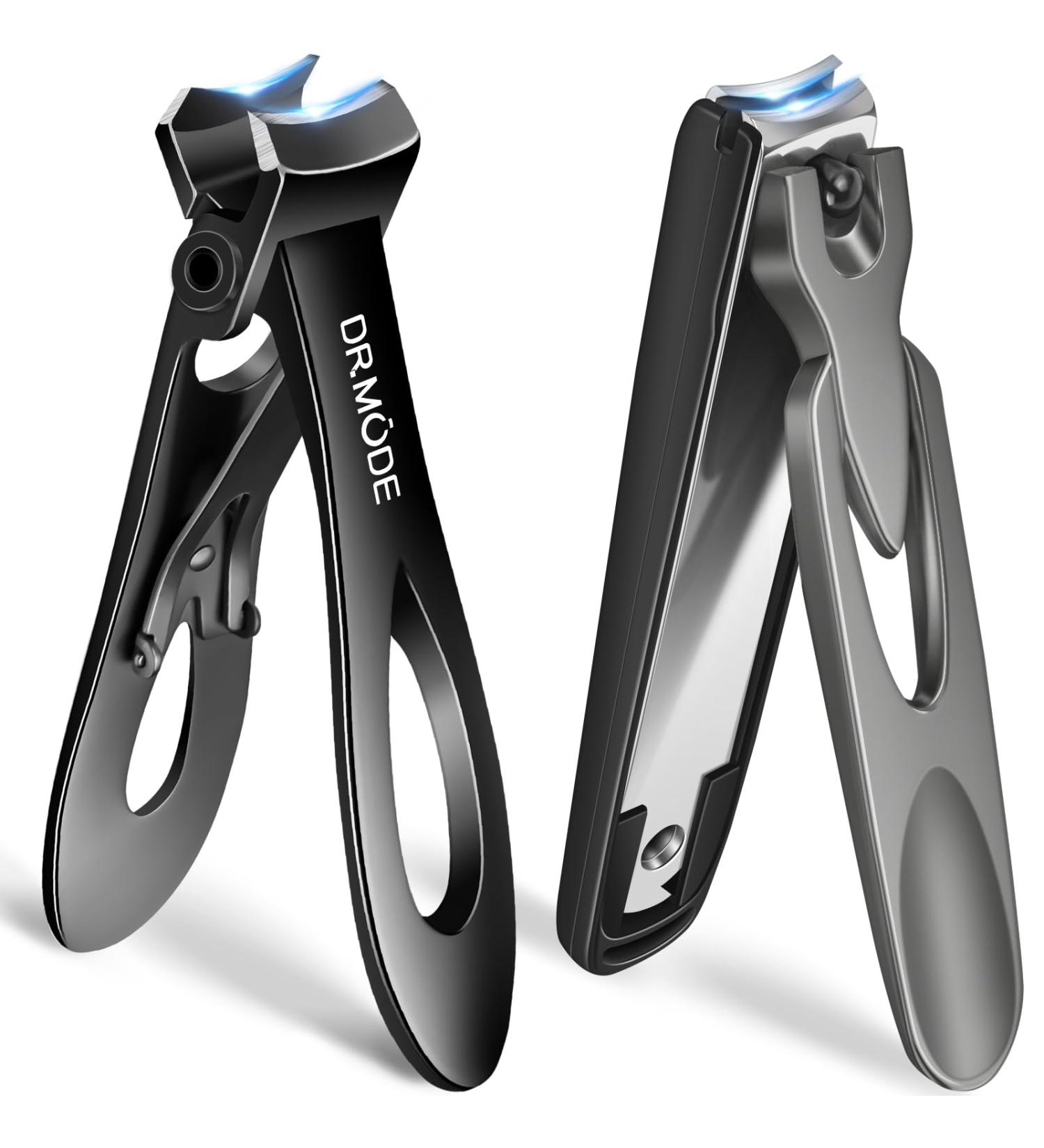 Heavy Duty Nail Clippers for Thick Nails Sharp Anti-Splash Fingernail & Toenail Cutter Set for Men & Seniors Mess-Free Design with Wide Jaw Opening - Buy Online on GoSupps.com