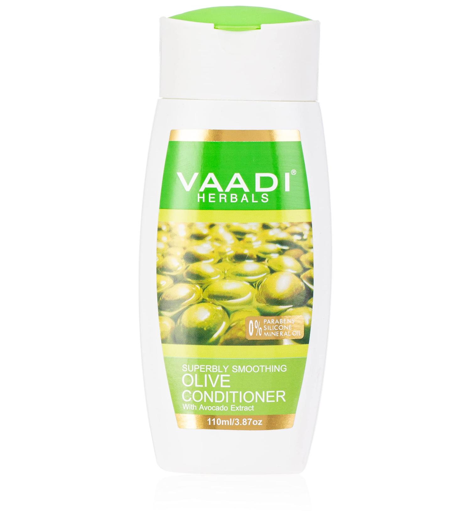 Vaadi Herbals Heena Shampoo & Olive Conditioner Set - Superbly Smoothing 110ml | Buy Internationally - Buy Online on GoSupps.com