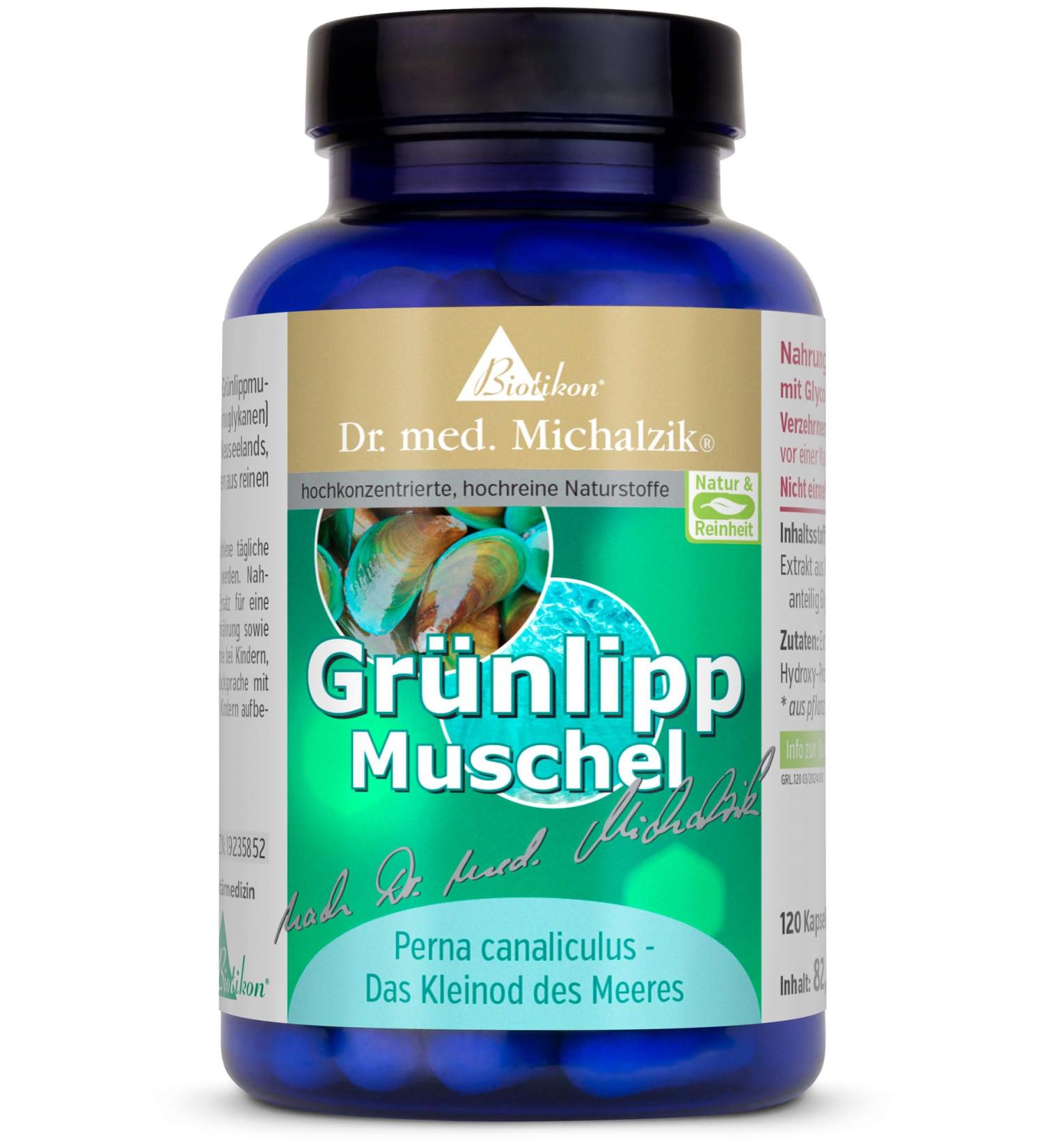 Greenlipped mussel Dr med Michalzik without additives from BIOTIKON - Buy Online on GoSupps.com