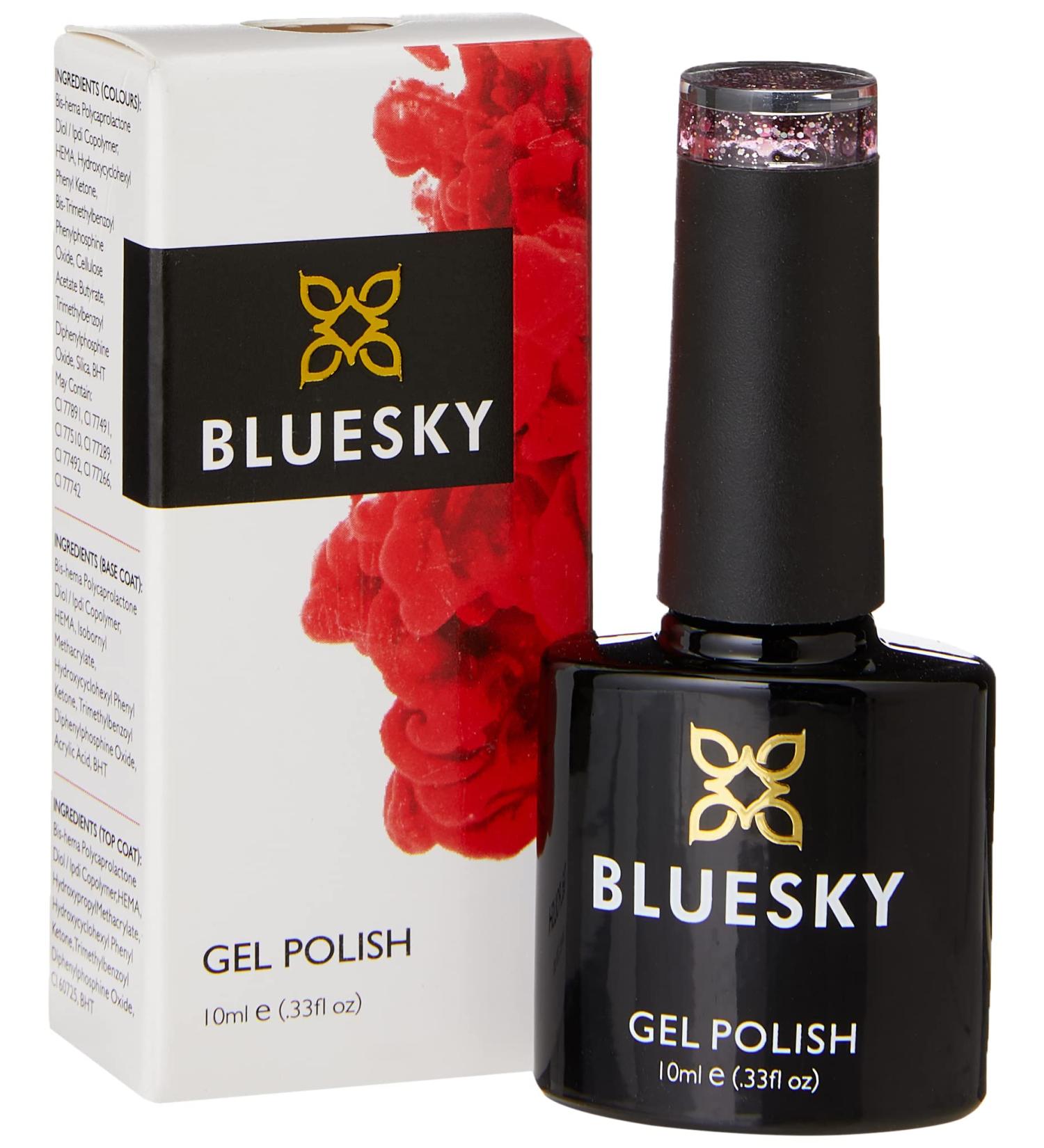 Bluesky Gel Nail Polish Pour Me One Blz39 Glitter Long Lasting Chip Resistant 10 ml (Requires Drying Under UV LED Lamp) - Buy Online on GoSupps.com