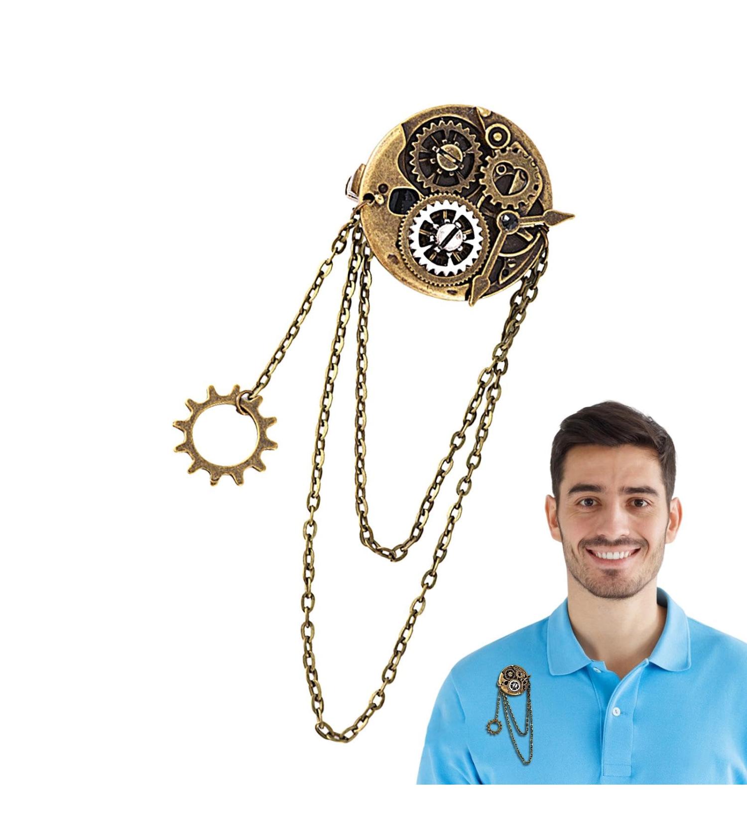 Vintage Barrettes for Women Resin Vintage Gear Brooch Lightweight Chic Hair Barrette Decorative Hair Accessories for Long & Short Hair - Buy Online on GoSupps.com