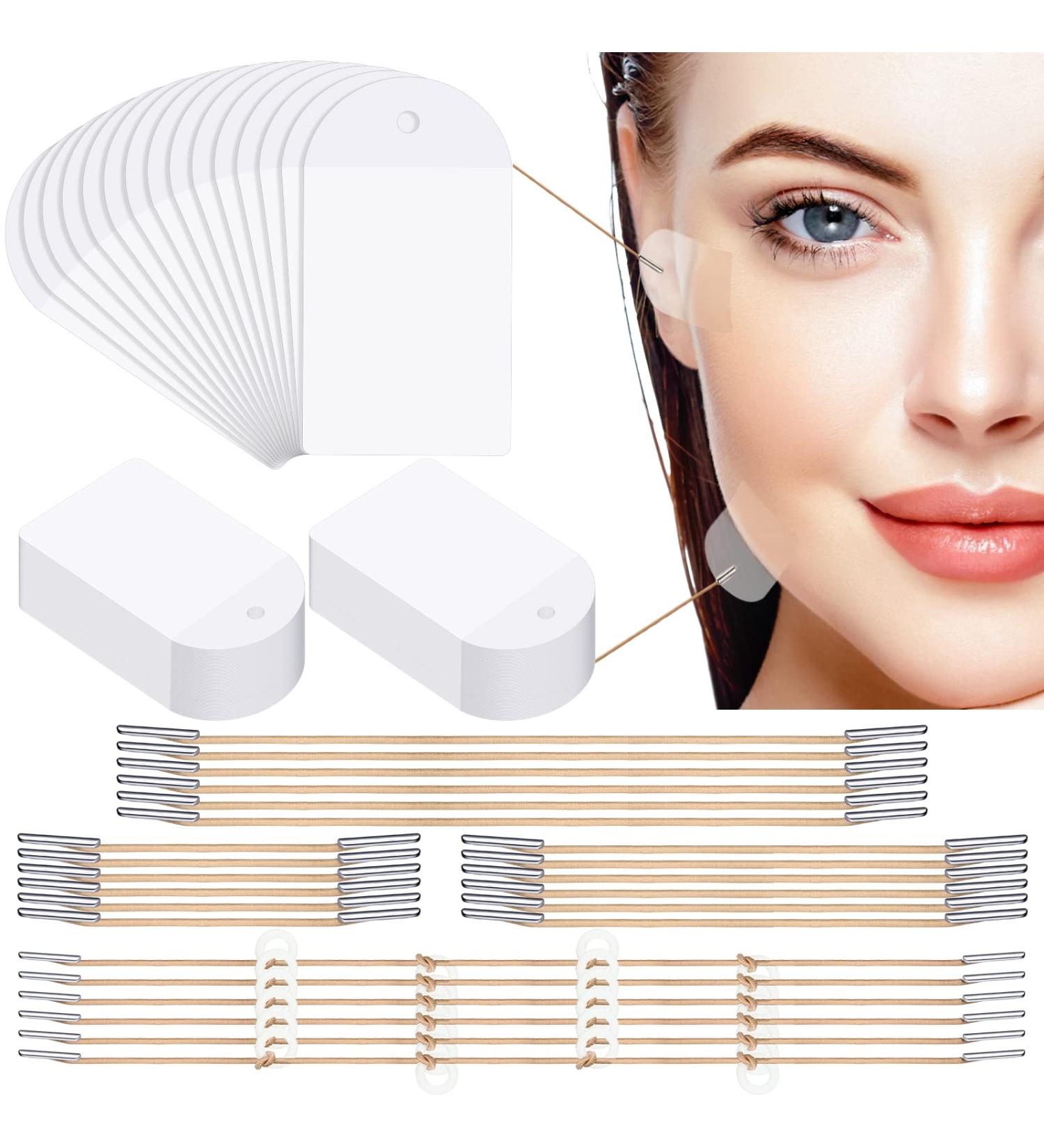 Maitys 204 Pieces Face Lift Tapes with Lifting Rope Sets - Invisible Adhesive Lifting Patch for Quick Neck and Eye Lift - Women's Face Beauty Solution - Buy Online on GoSupps.com