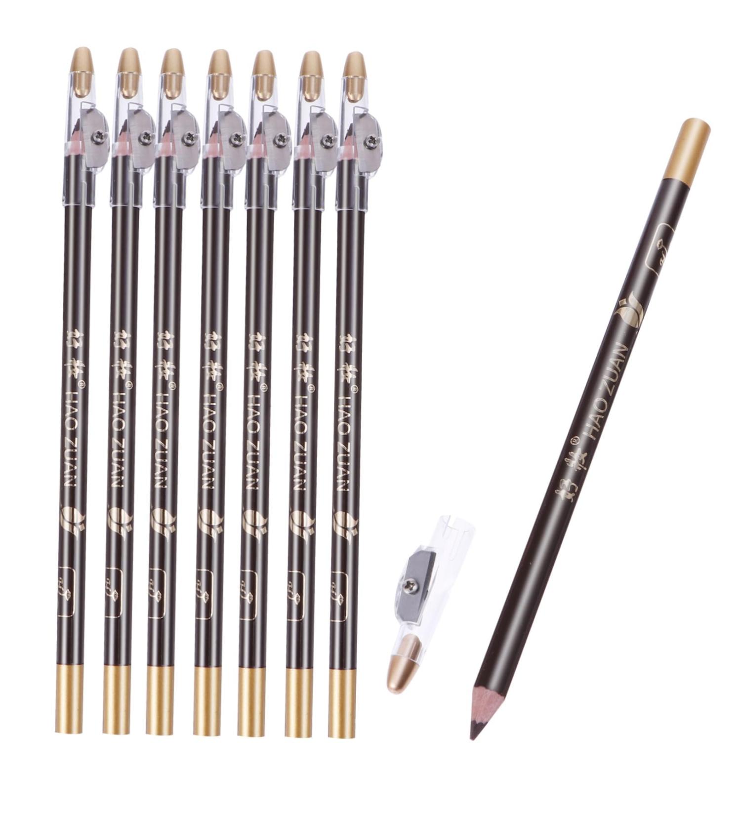 CANIGHT 8pcs Wooden Eyebrow Cosmetics Sharpener Eyebrow Pencil 2 in 1 Eyebrow Pencil 1 count (Pack of 1) Coffee - Buy Online on GoSupps.com