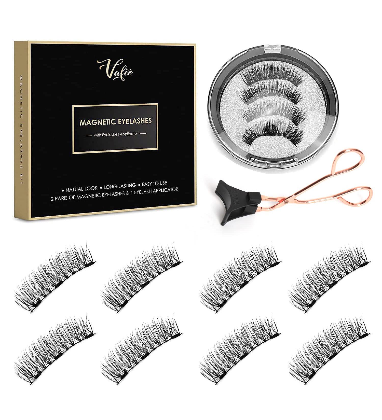 Dual Magnetic Eyelashes | Glue and Eyeliner-Free | Lightweight & Easy Wear | Best 3D Reusable Lashes with Applicator - Buy Online on GoSupps.com