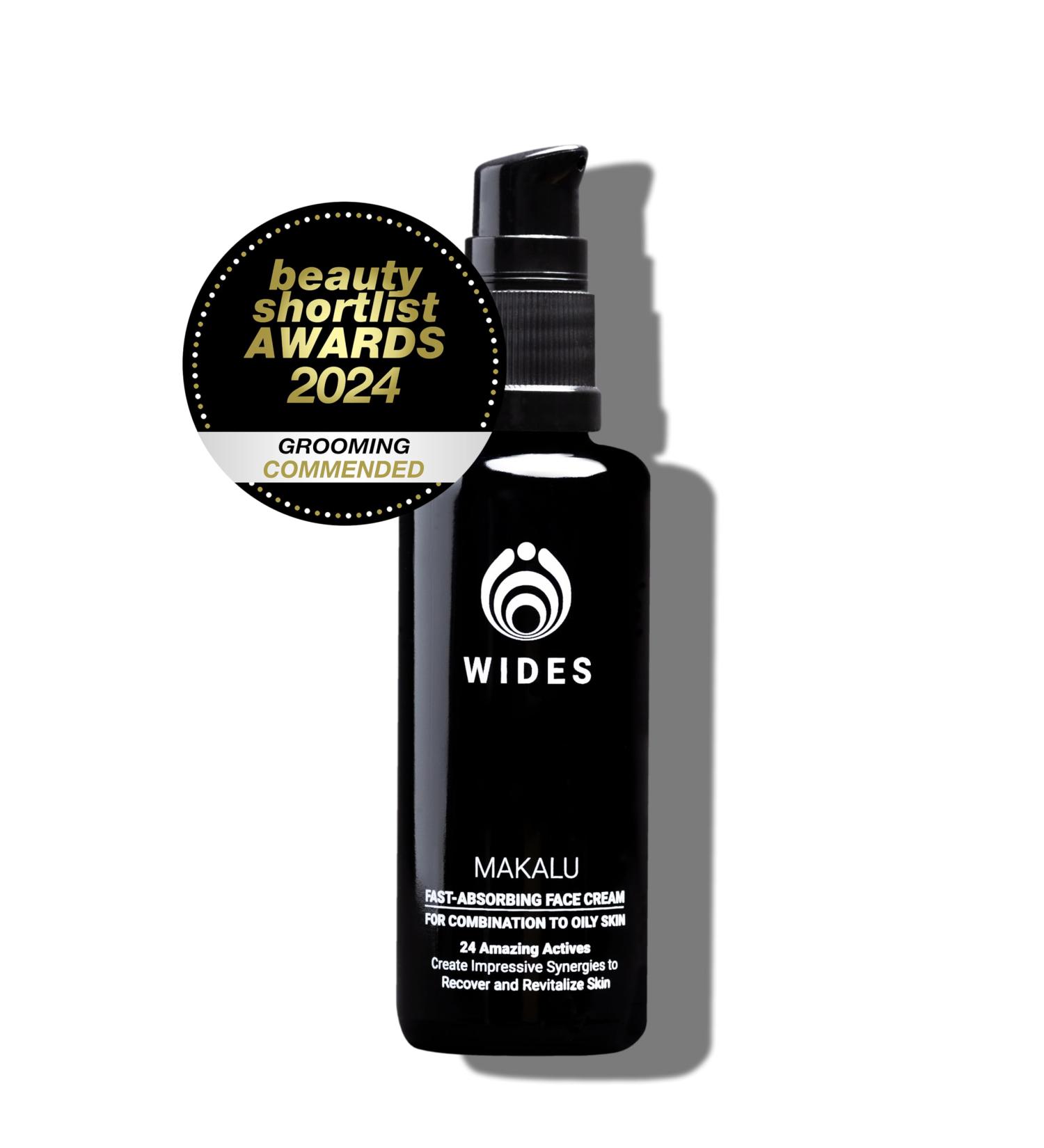  WIDES MAKALU Natural Face Cream for Men - For Combination or Oily Skin - With 24 Natural and Organic Active Ingredients - Revitalizing and Detoxifying Face Cream for Men - Buy Online on GoSupps.com