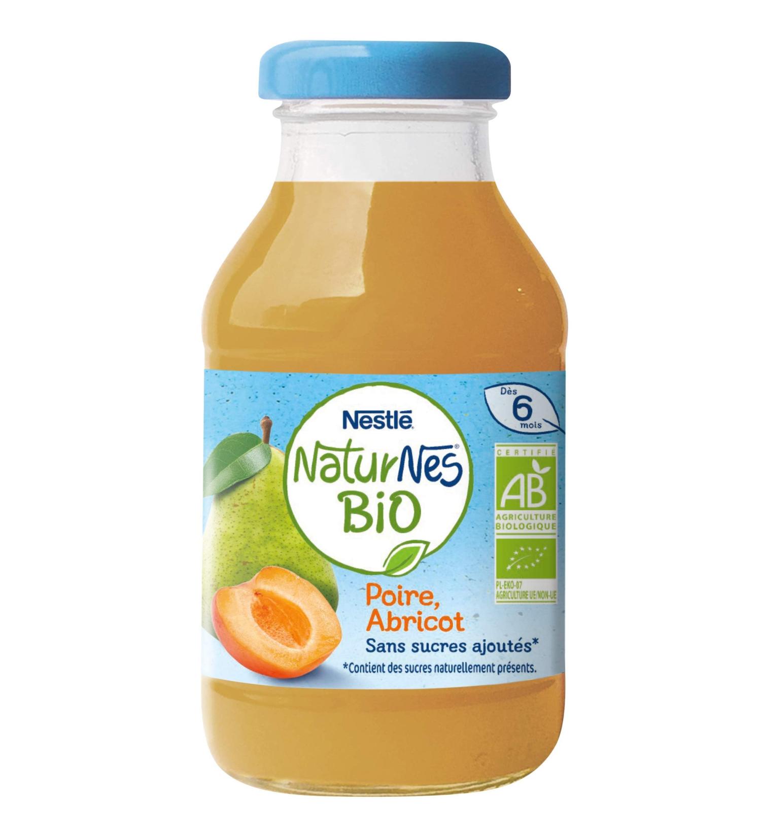 Nestl B b Naturnes BIO Boisson Poire Abricot D s 6 Mois 200 ml (Lot de 12)