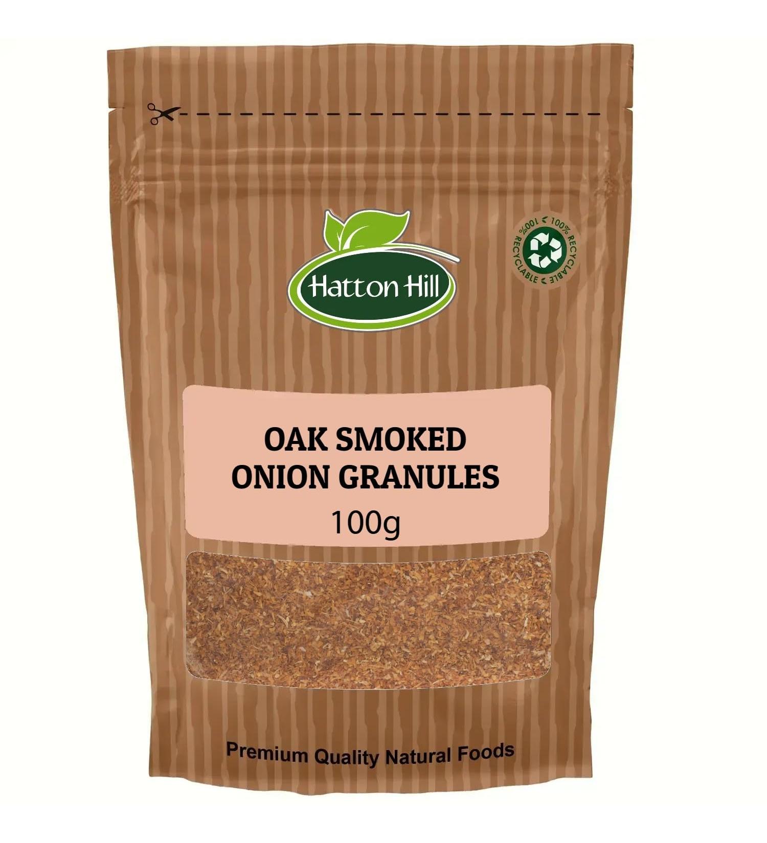 Oak Smoked Onion Granules 100g by Hatton Hill