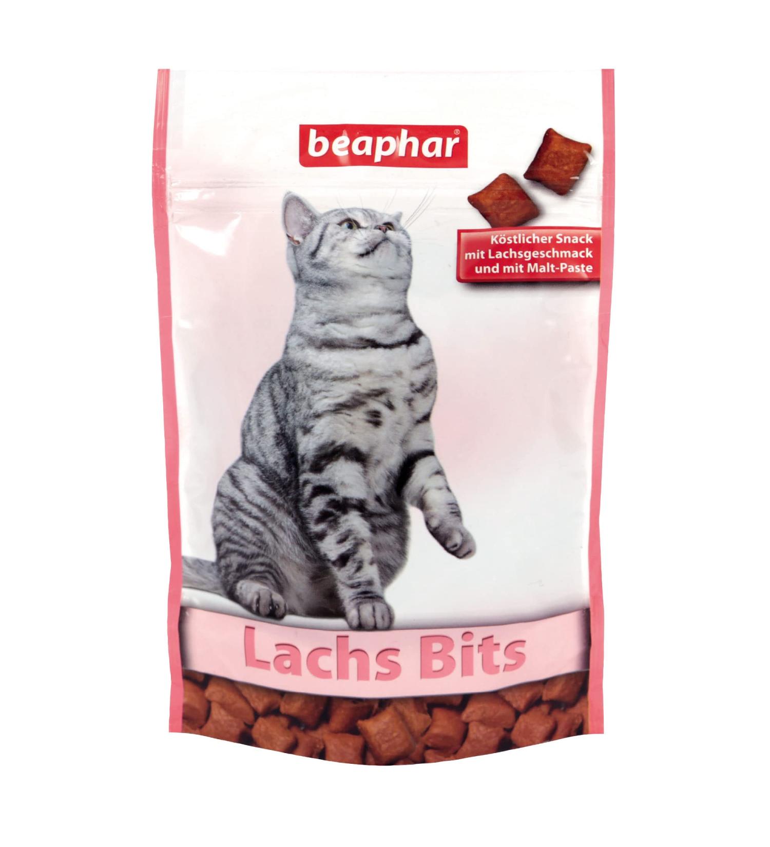 Beaphar Salmon Bits for Cats - Natural Hairball Support Snacks (150g Pack) - International Shipping - Buy Online on GoSupps.com