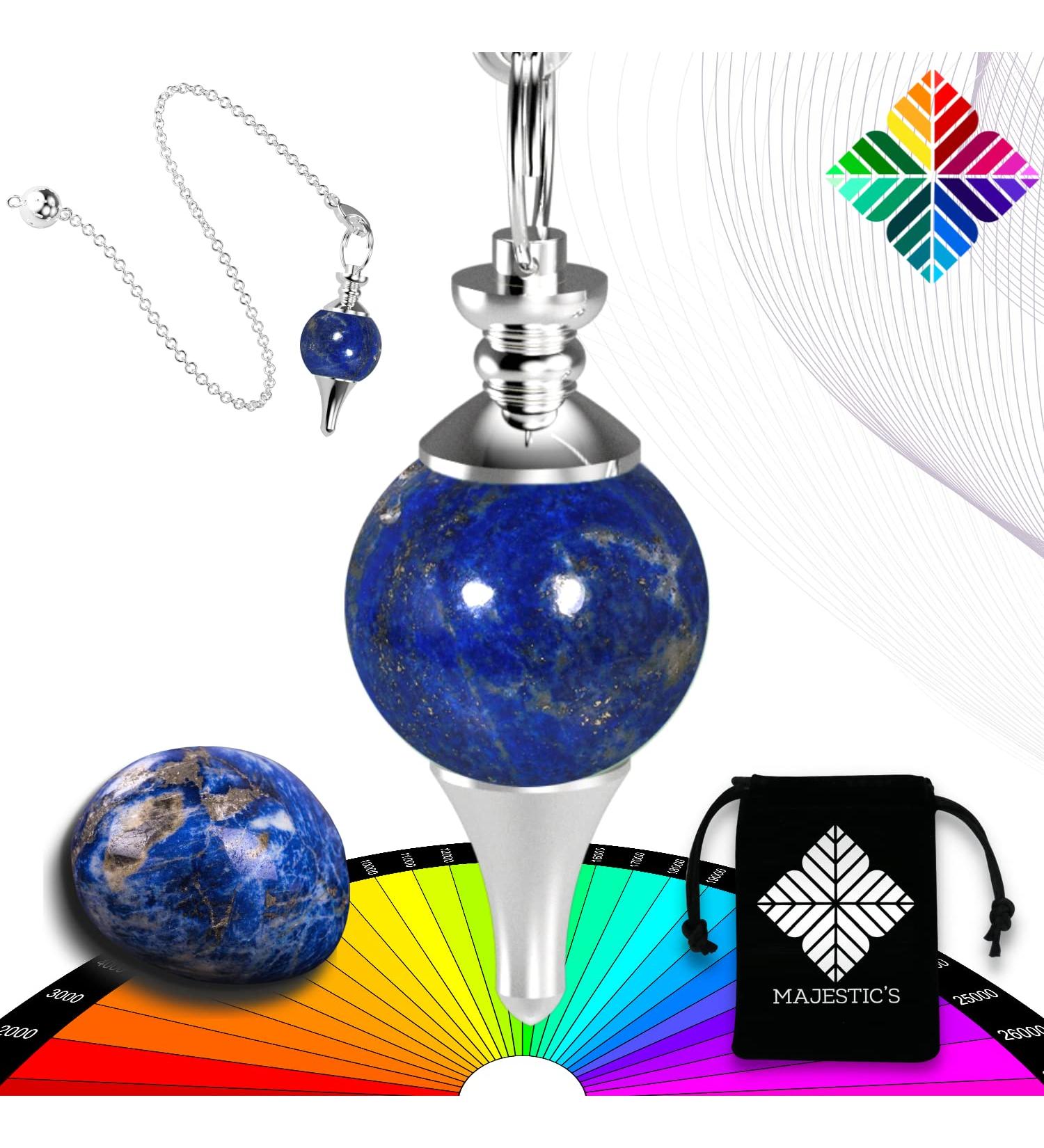 Shop Radiesthesia Pendulum - Lapis Lazuli & Natural Aventurine Oracle | International Shipping Available - Buy Online on GoSupps.com