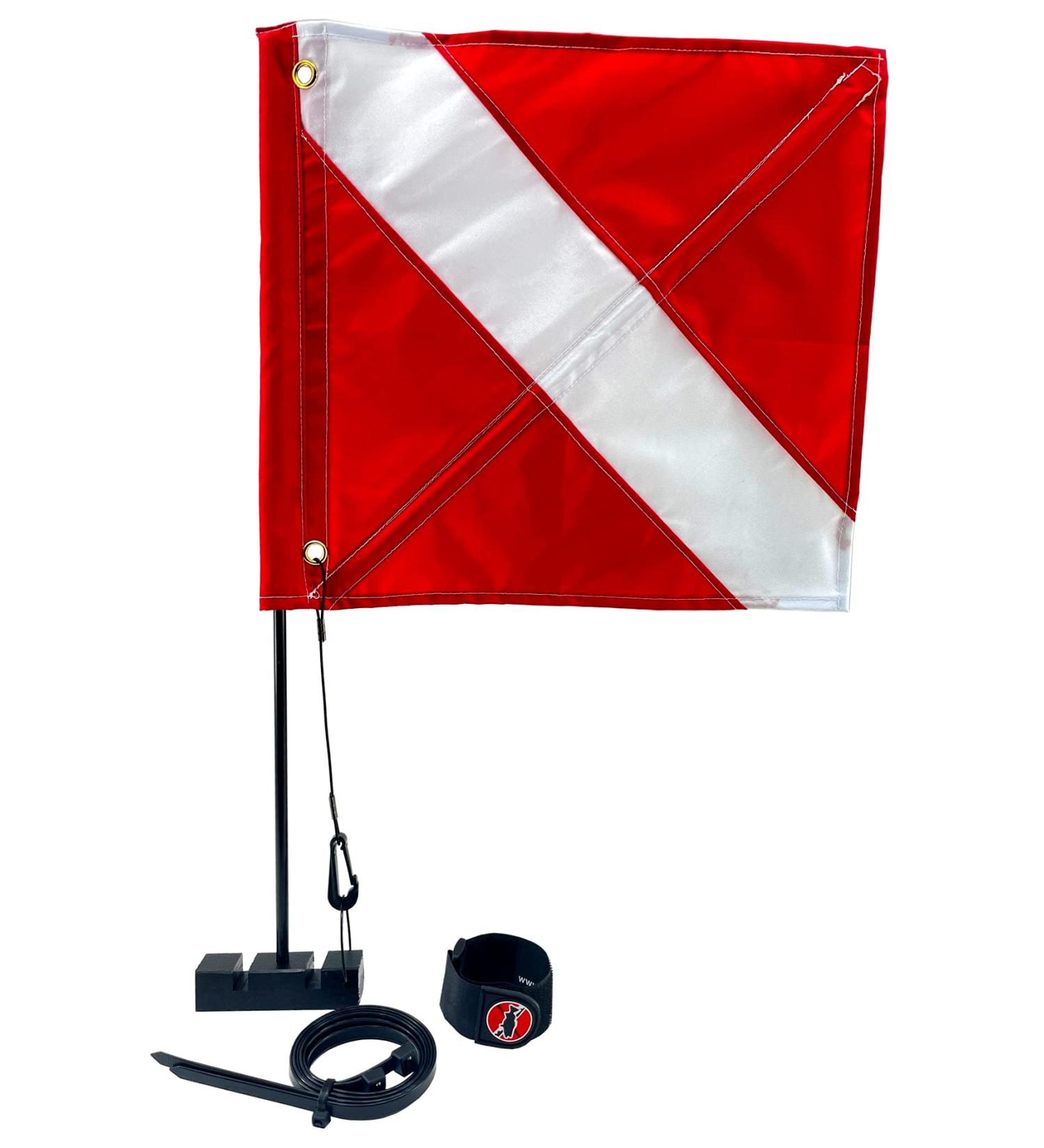 Dive Flag Mounting Kit for Spearfishing, Snorkeling, Scuba Diving - Complete Tools for Buoy and Float Attachment | Ideal for Freediving and Water Sports - Buy Online on GoSupps.com