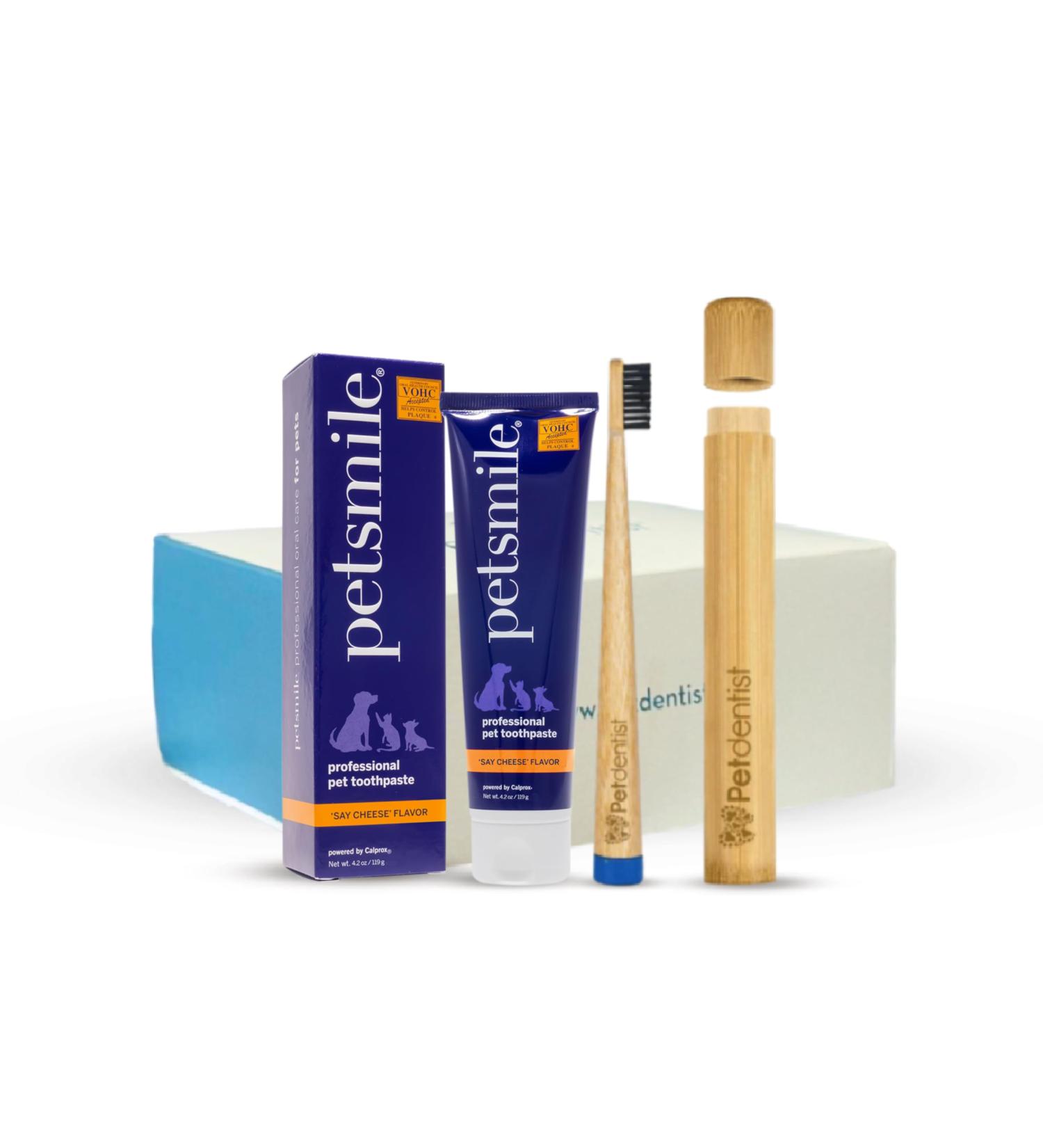 Petsmile Bamboo Toothpaste and Toothbrush Kit 4.23g - Buy Online on GoSupps.com