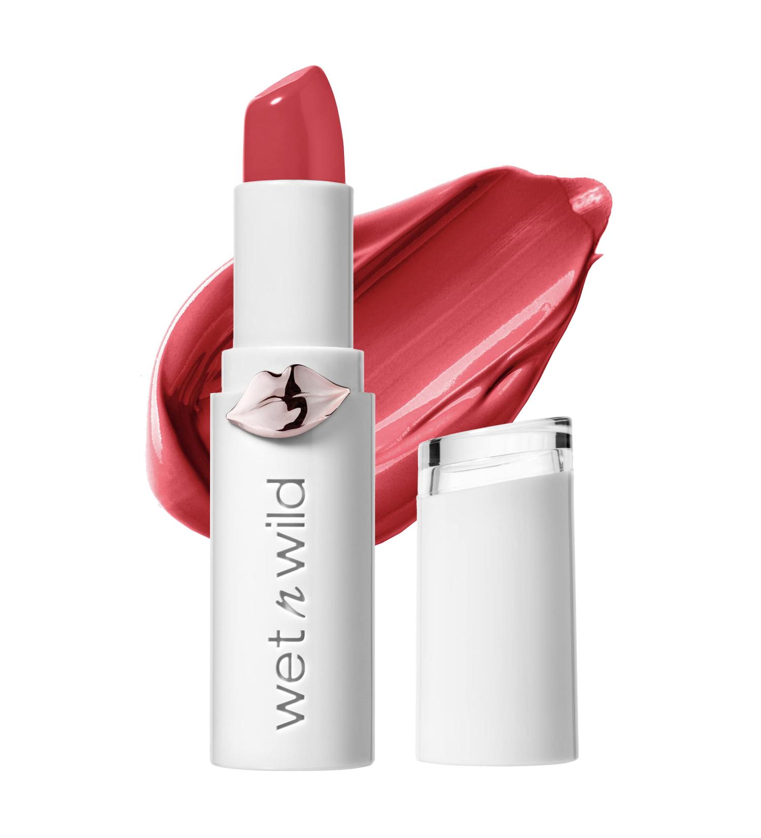 Wet n Wild Mega Last High-Shine Lipstick in Strawberry Lingerie - 0.11 Ounce (Pack of 1) - Buy Online on GoSupps.com