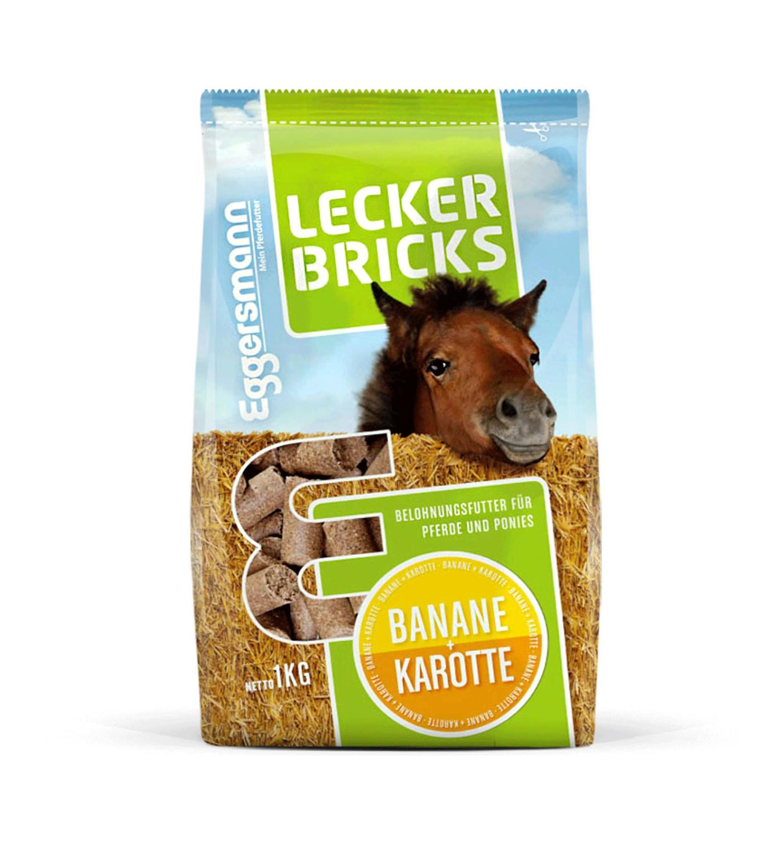 Buy EGGERSMANN 1kg Horse Geckerlis | Natural Banana Carrot Treats | Delicious Rewards for Horses & Ponies | Horse Accessories 1 Pack - Buy Online on GoSupps.com