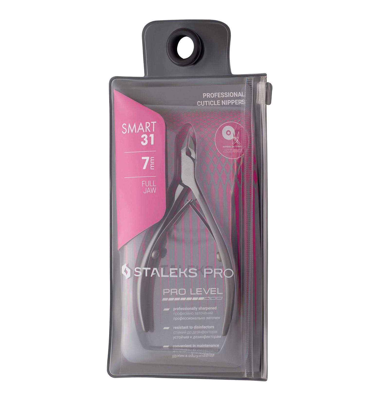 STALEKS PRO Professional Cuticle Nippers Smart 31-7mm | Made in EU | Salon-Quality Manicure Pedicure Tools for Home Use (NS-31-7) - Buy Online on GoSupps.com