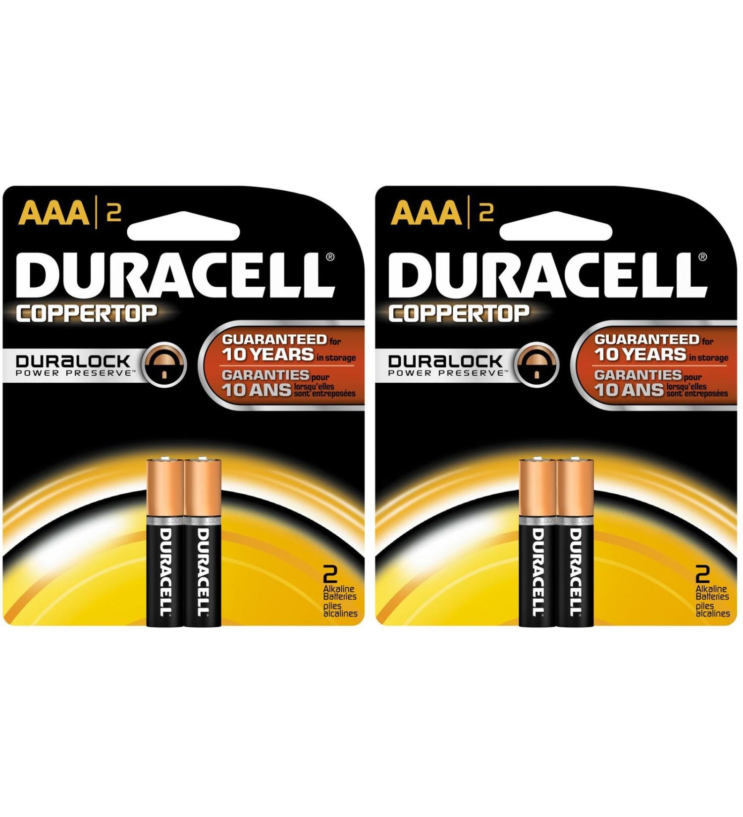Duracell Coppertop AAA Batteries 2ct 2pk