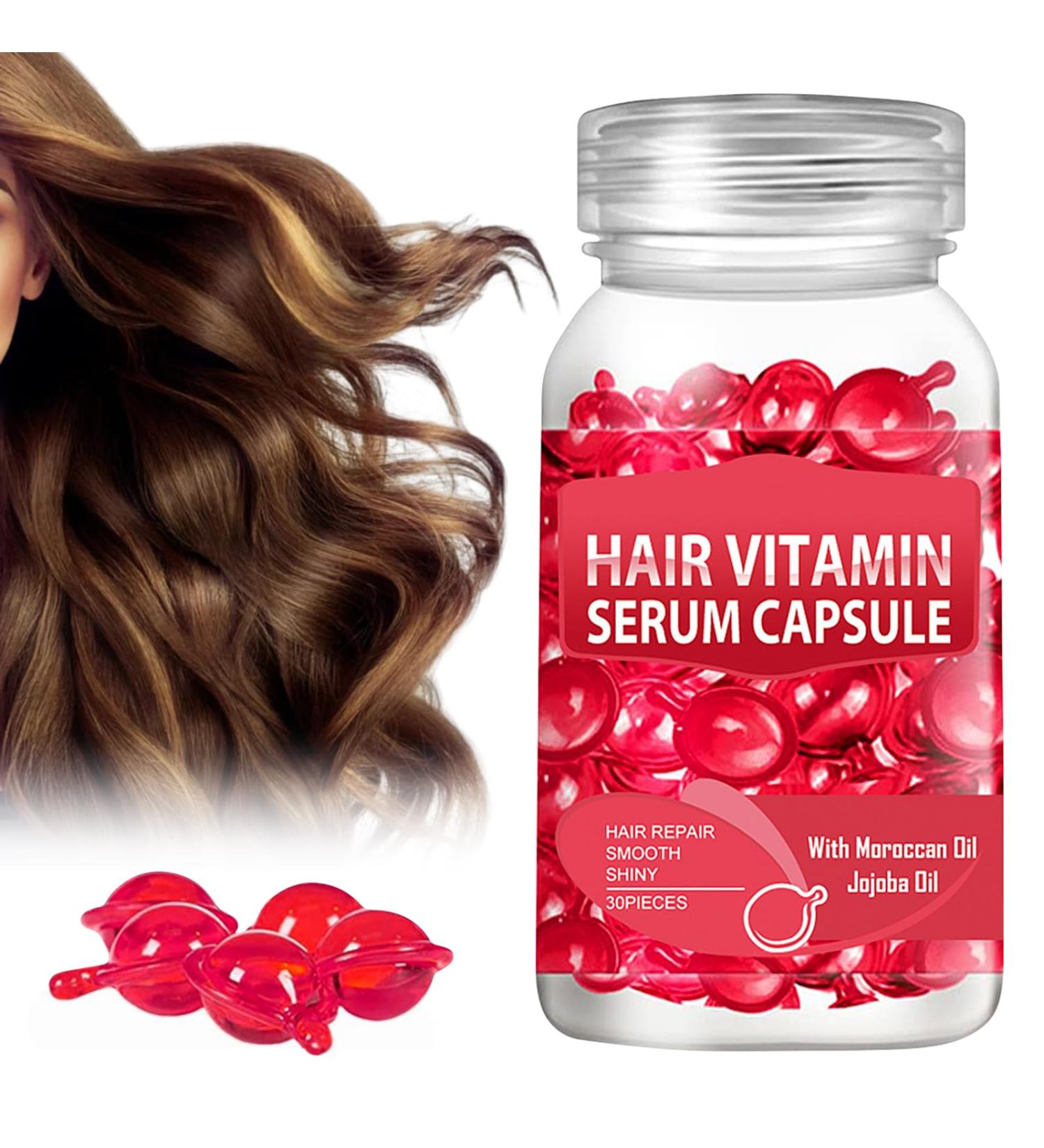  Capgoost Hair Vitamin Capsule Hair Serum Enriched with Vitamin A C E Oil - Moisturizing Essence - 30 Capsules - Buy Online on GoSupps.com