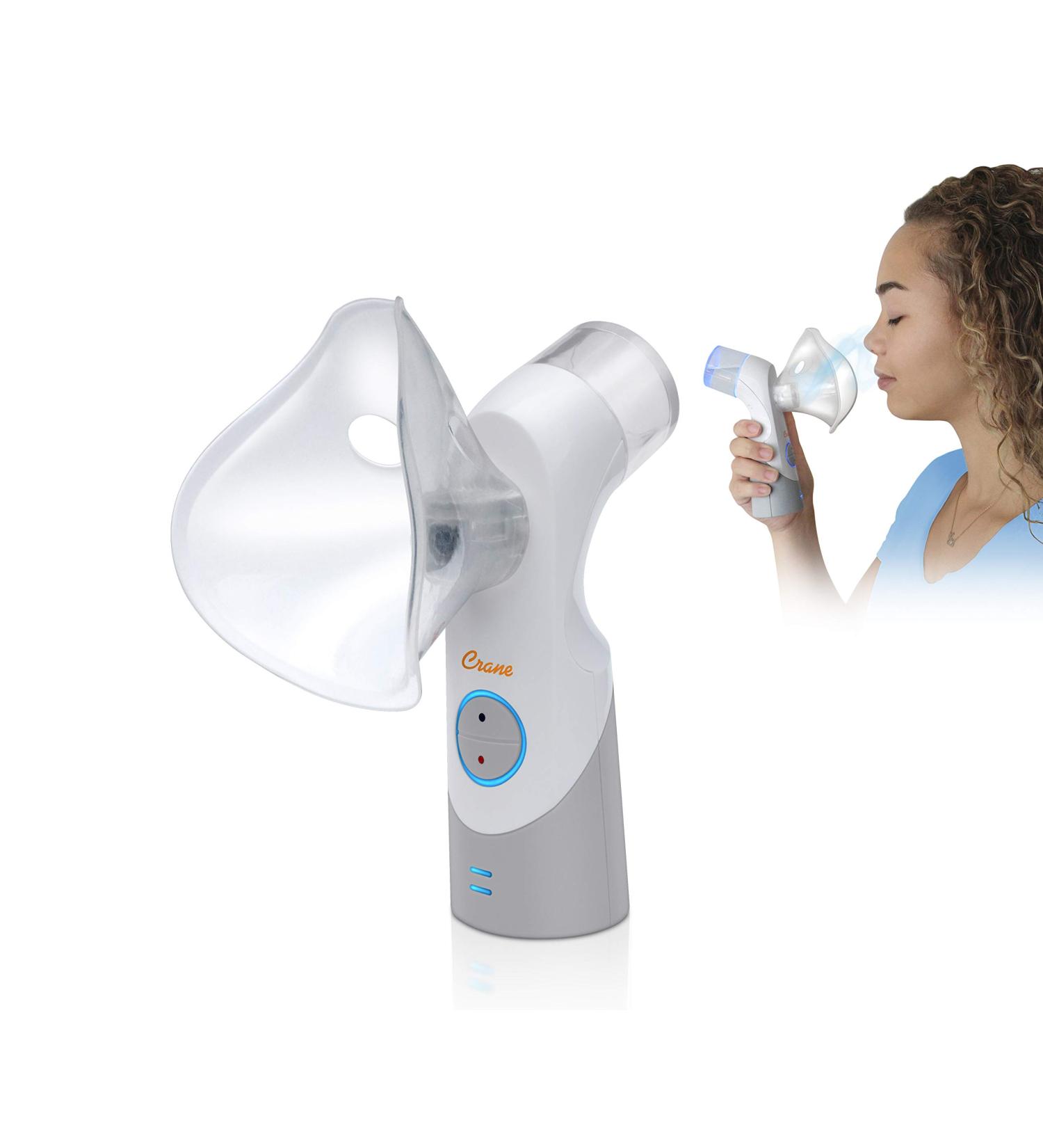 Crane Cordless Rechargeable Warm & Cool Mist Steam Inhaler EE-5948 | Relief from Allergies, Cold, Flu | for Children & Adults - Buy Online on GoSupps.com