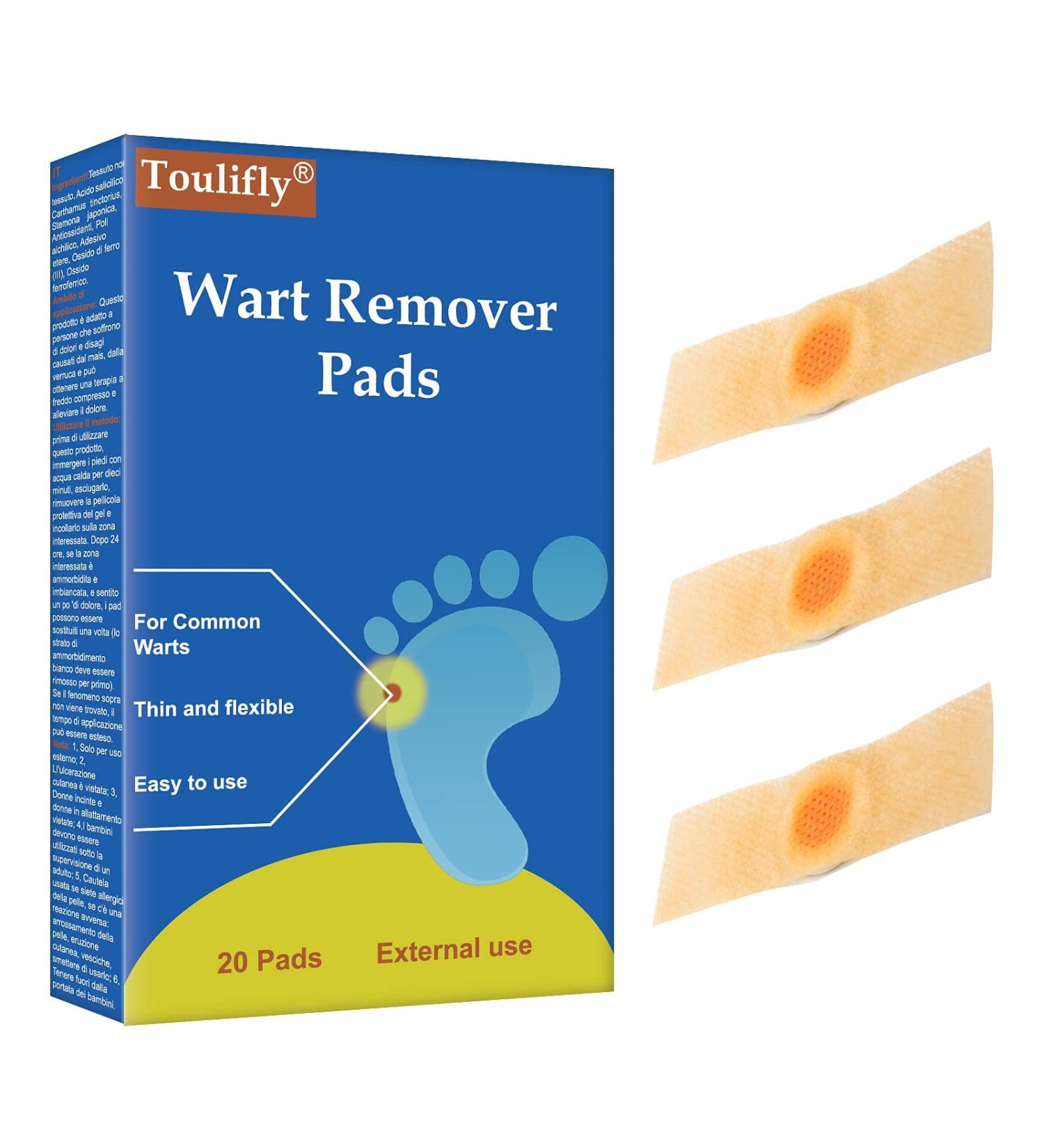 Wart Remover Pads - Treatment for Hands and Feet, Callus Removal, Verruca Relief, Pain Removal - 20 Count Pack - Buy Online on GoSupps.com