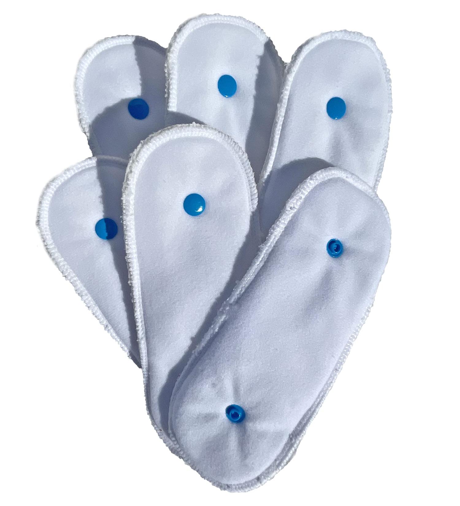 Glenndarcy Washable Popper Pads for Dog Diapers and Belly Bands (Waterproof Base B - 6 Pack) Waterproof Base B - 6 pack