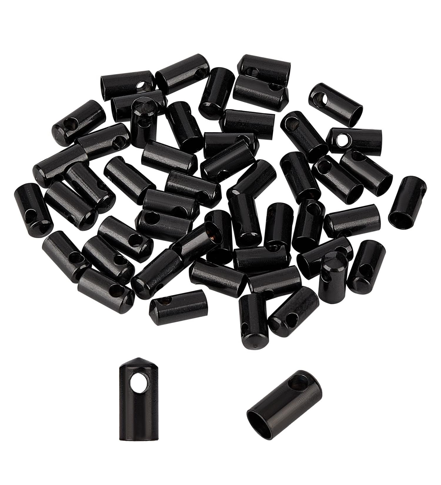 50pcs UNICRAFTALE 304 Stainless Steel Cord Ends Caps for Jewelry Making - 2mm/4mm Inner Black. Shop Now! - Buy Online on GoSupps.com