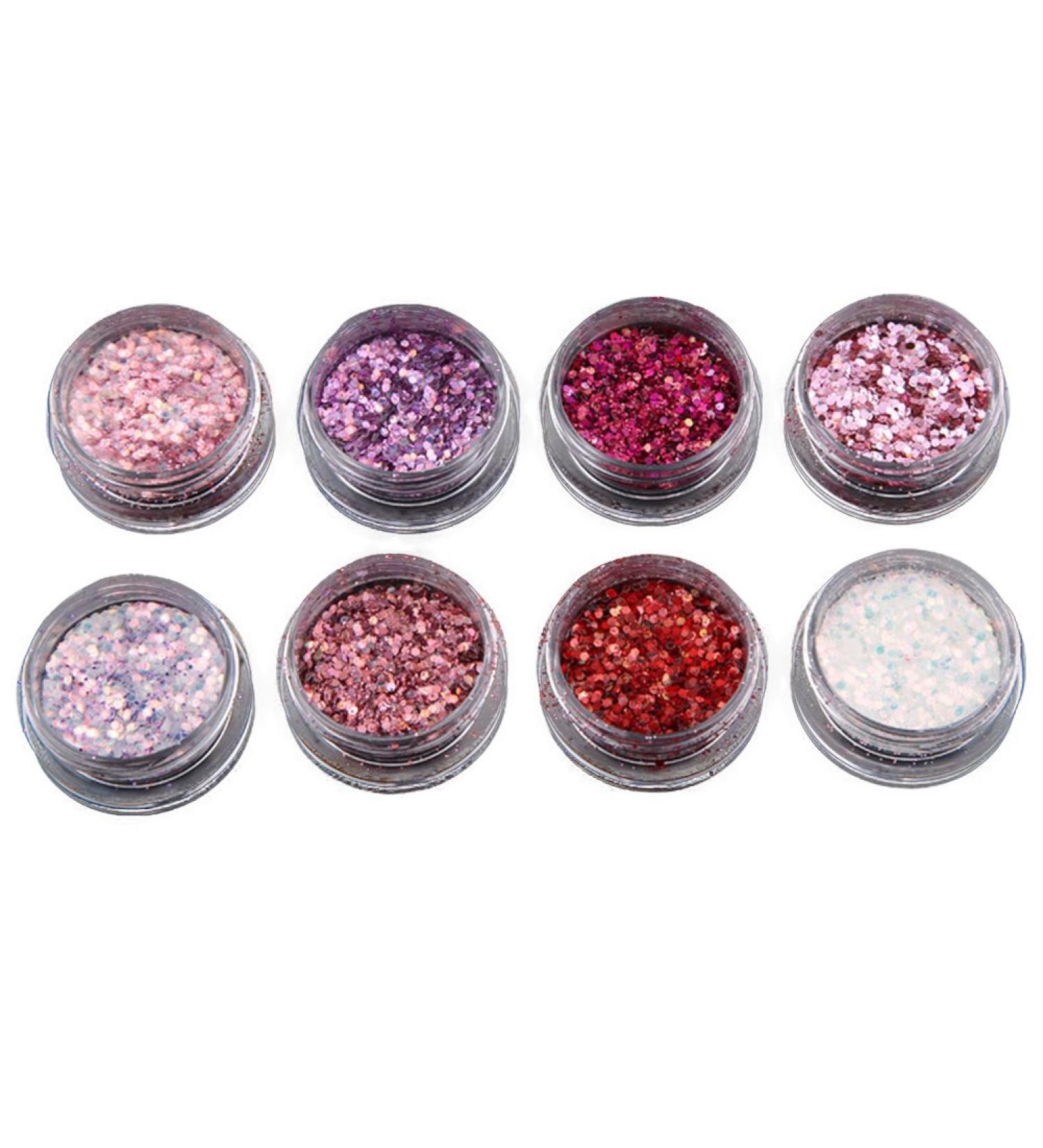 Jiacheng29 Nail Glitter Powder Pigment - 8 Tins for DIY Nail Art & Decoration | International Shipping - Buy Online on GoSupps.com
