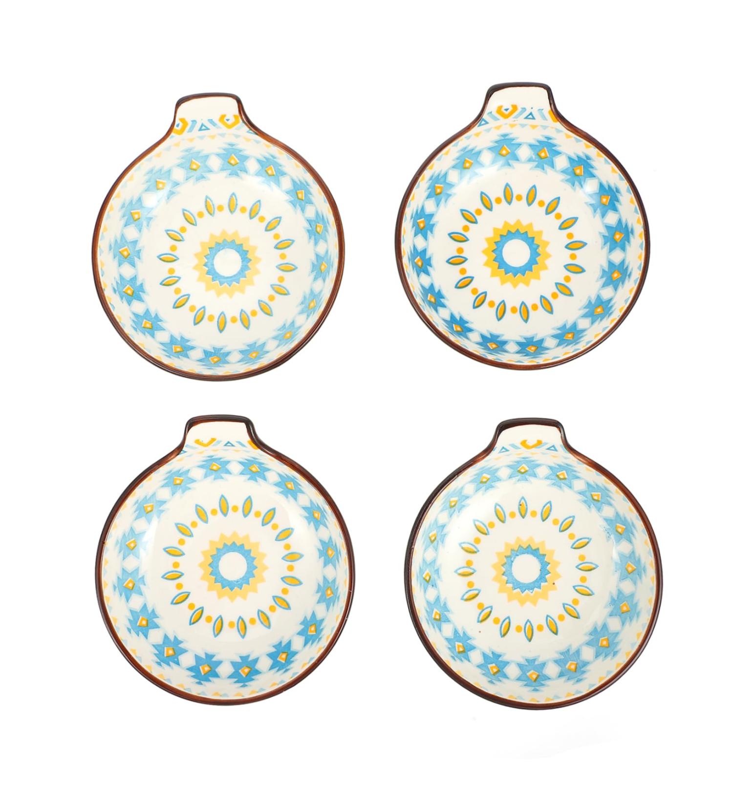 Zerodeko Ceramic Dipping Cups Sauce Bowl 8 Pcs Seasoning Dish Soybean Sushi Ceramics Seasoning Dishes re-usable Sauce Bowls 11X10X4CMx2pcs Assorted Colorx2pcs - Buy Online on GoSupps.com