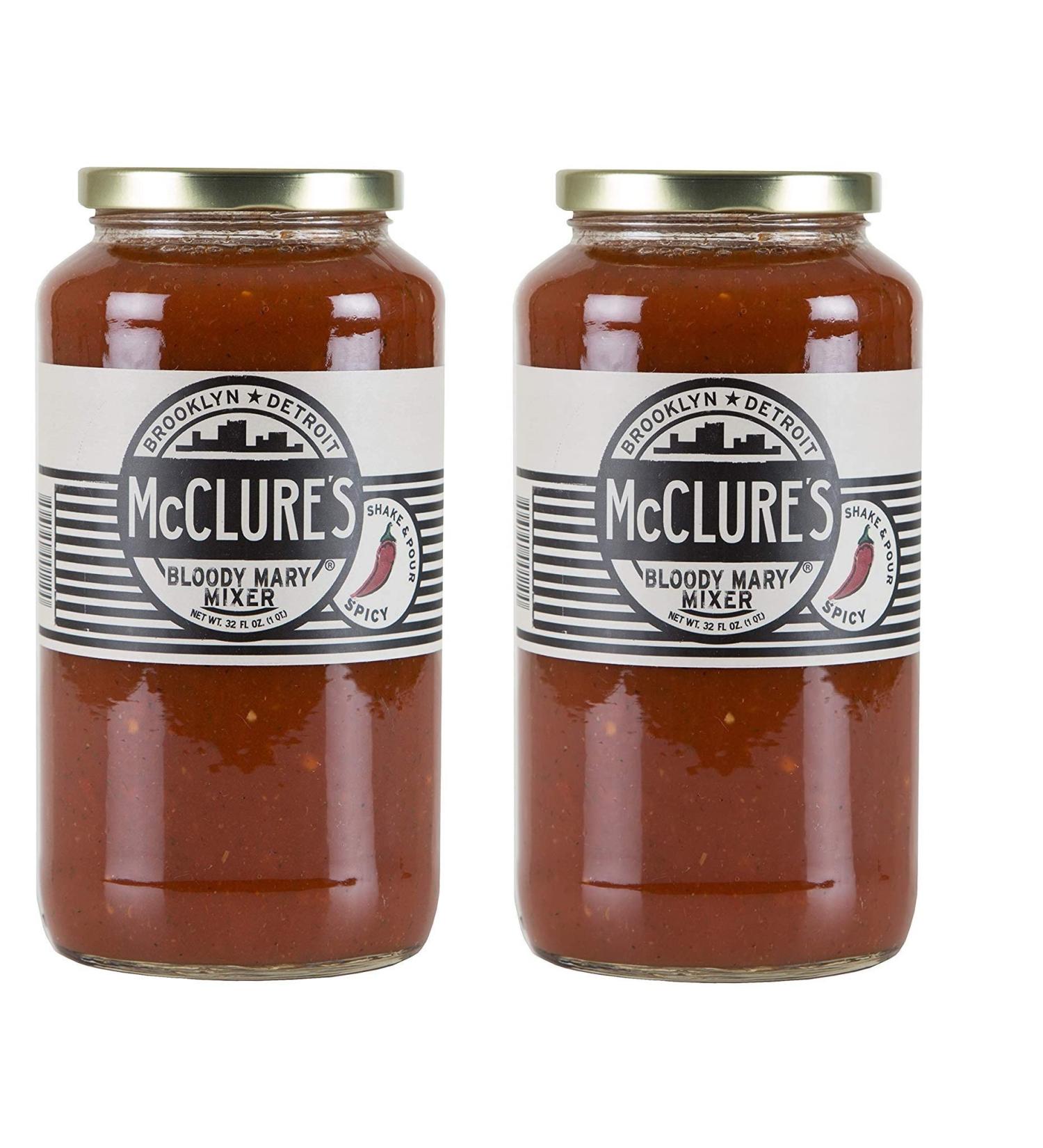 McClure's Bloody Mary Mix 32 Fl Oz - Pack of 2 | Premium Cocktail Mixer - Buy Online on GoSupps.com
