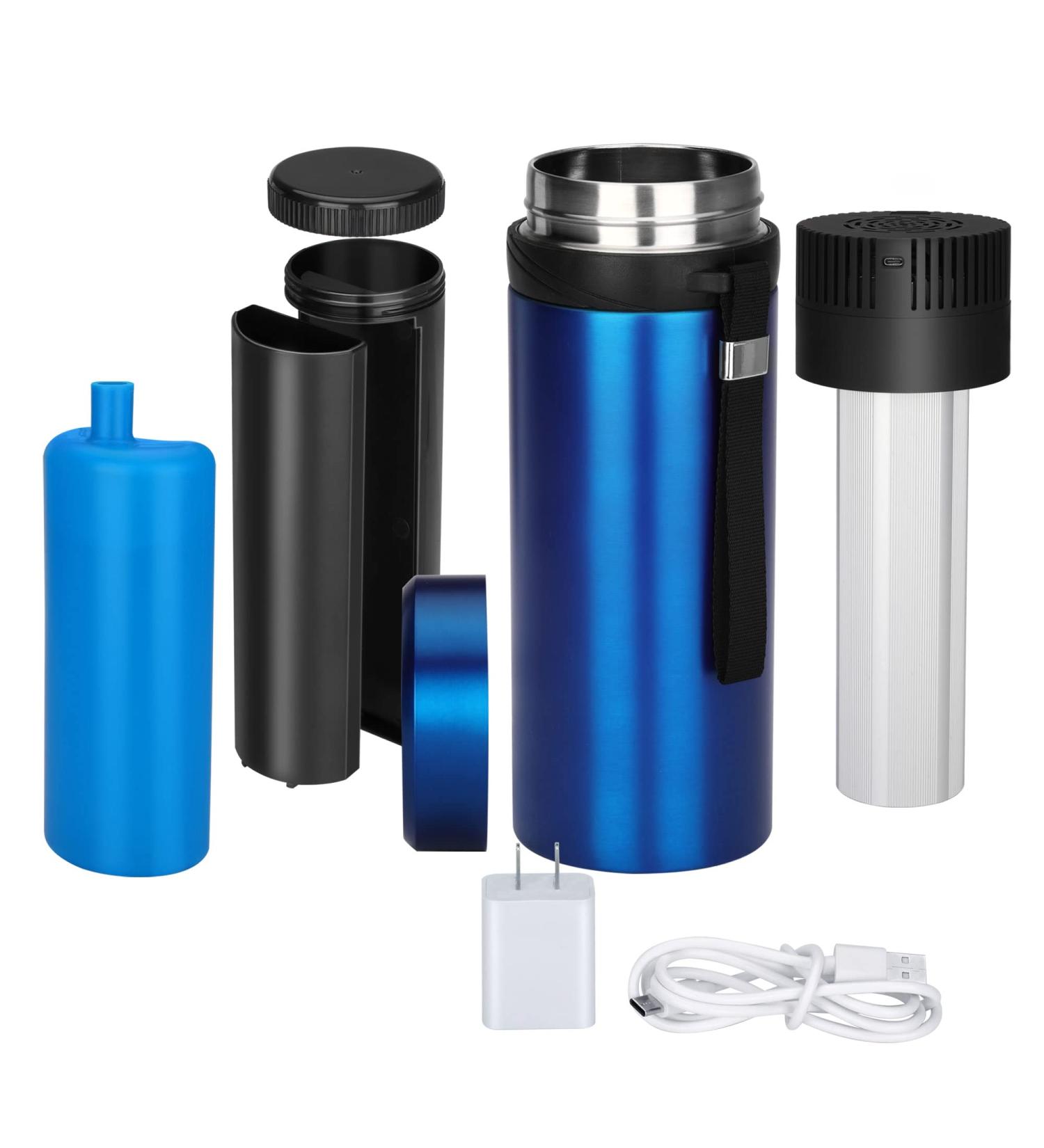 Portable Insulin Cooler Travel Case - TSA Approved, 900ml Capacity, USB Diabetes Travel Case with Automatic Temperature Control - Blue - Buy Online on GoSupps.com