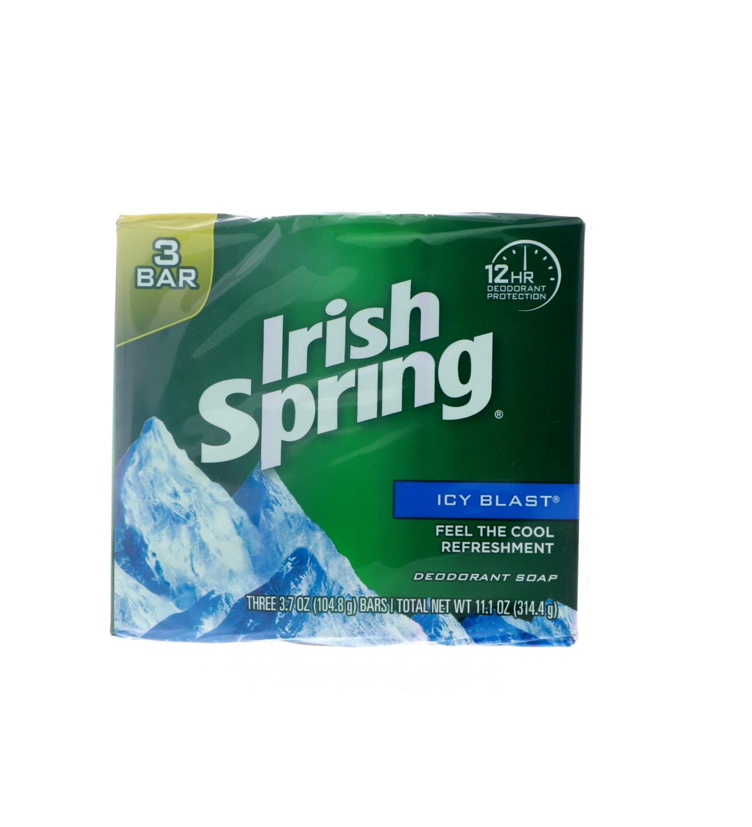 Irish Spring Ice Soap Bar Deodorant 107g (Pack of 5) - Buy Online on GoSupps.com