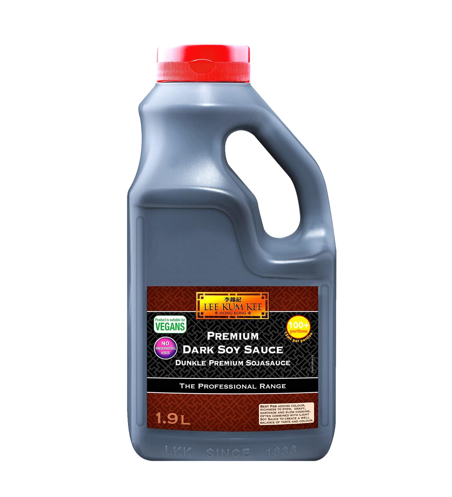 Lee Kum Kee Premium Dark Soy Sauce Vegan 1.9L - Authentic Flavor, Large Size | Buy Online - Buy Online on GoSupps.com