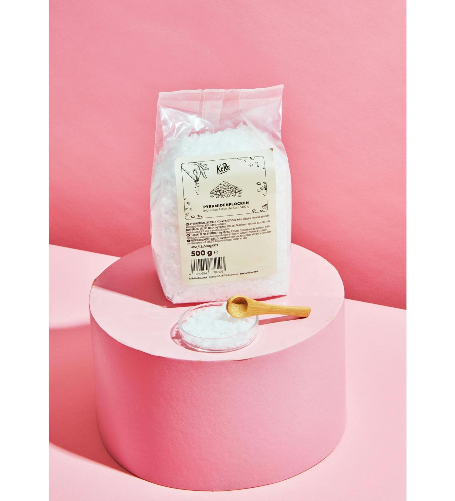 KoRo - Pyramid Salt Flower 500g - Sunflakes to refine dishes of all kinds - Buy Online on GoSupps.com