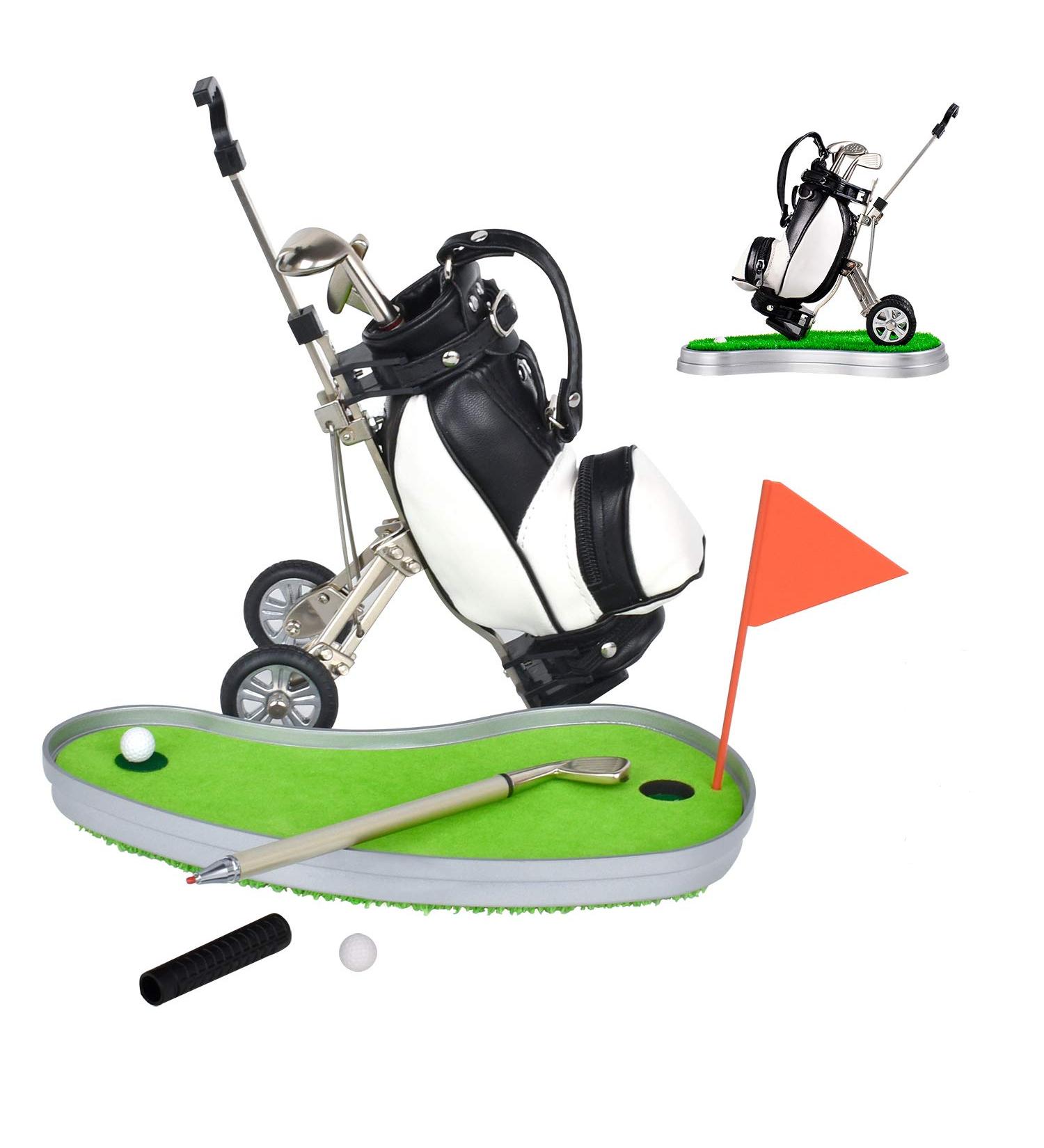 Dual-Purpose Golf Pen Holder Set - 3 Piece Pens, Desktop Decoration & Entertainment Novelty Gift for Men, Fathers Day, Golfer Fans & Coworkers - Buy Online on GoSupps.com