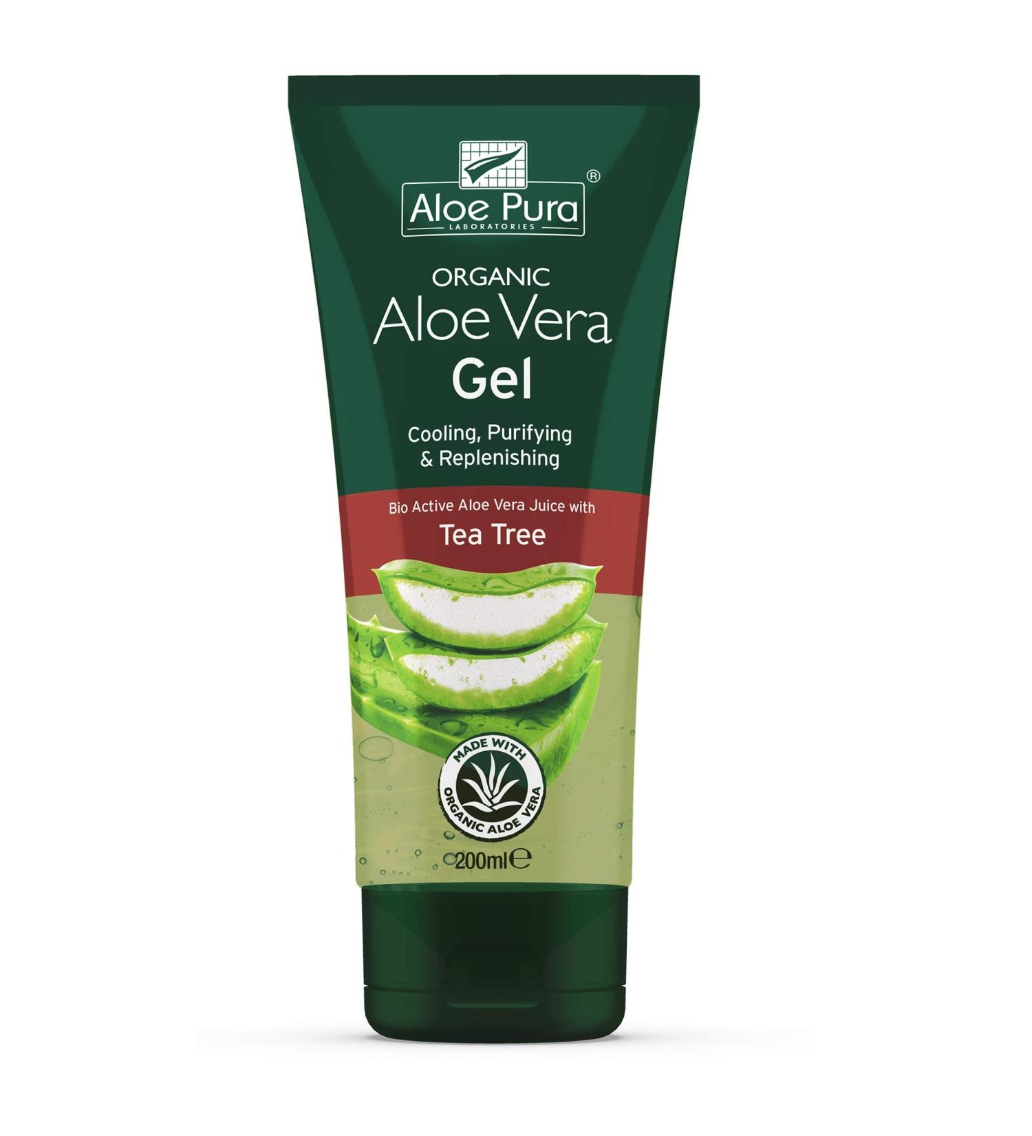 Aloe Pura Aloe Vera Gel + Tea Tree 200ml - CLF-APU-E1093