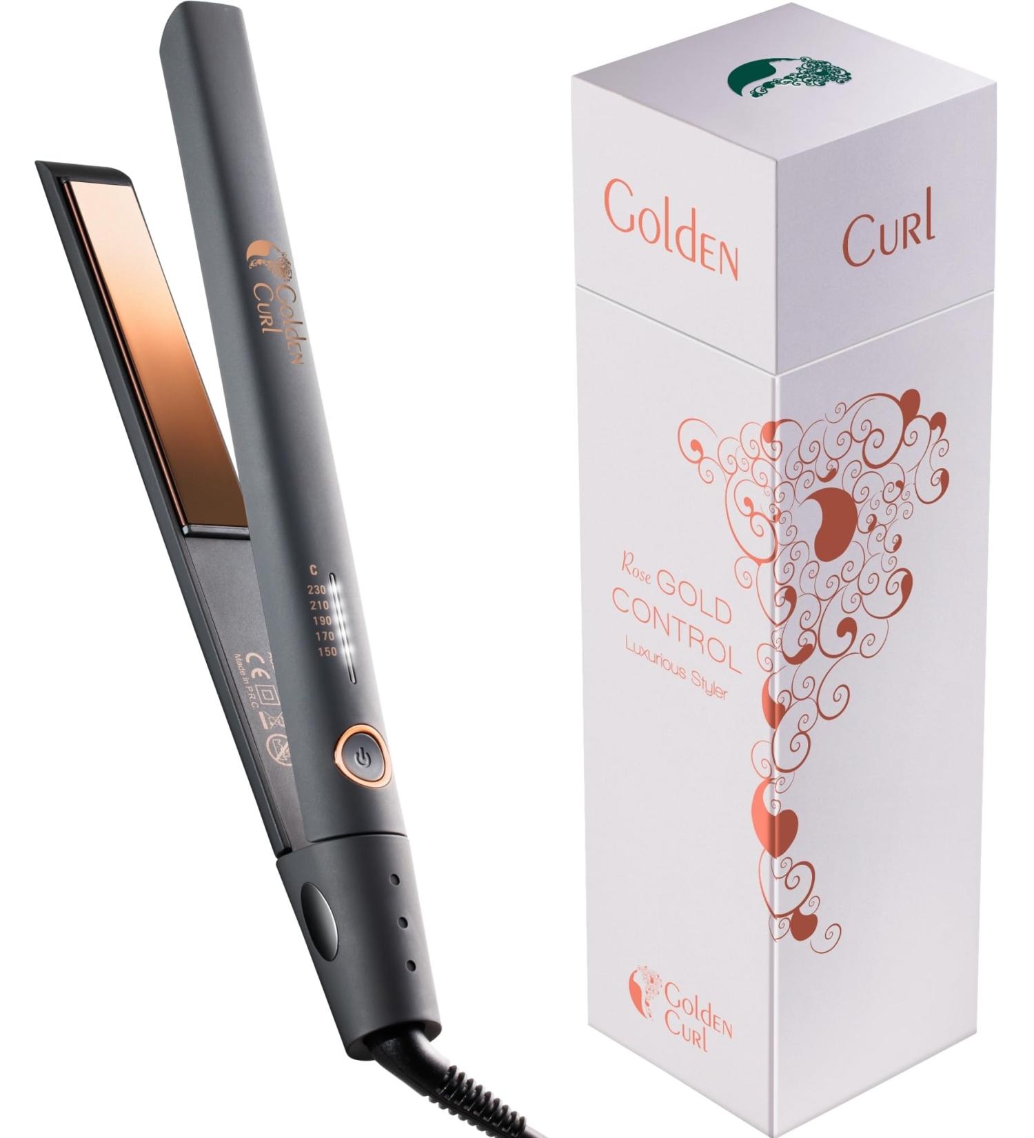 Rose Gold Hair Straightener with Ion Technology - Lure & Smoothing Iron 5 Year Guarantee Hair Styler & Accessories - International Shipping - Buy Online on GoSupps.com