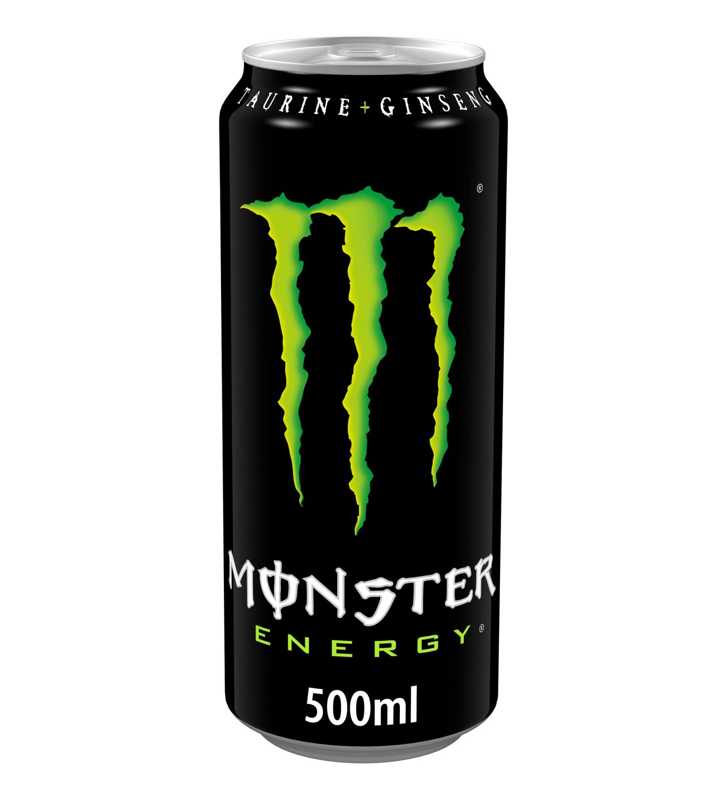 Monster Energy - 1 x 500ml Box Energy Drink with ginseng taurine caffeine and B vitamins original and refreshing taste - Buy Online on GoSupps.com