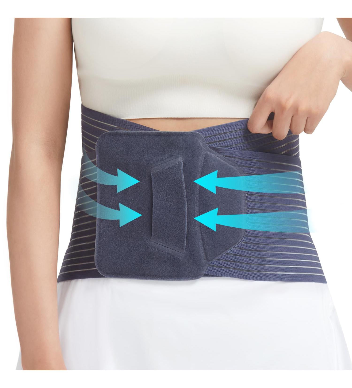 KD Back Brace for Lower Back Pain Relief | Ergonomic Support Belt for Herniated Disc Sciatica & Scoliosis | Breathable X-Large for Men & Women - Buy Online on GoSupps.com