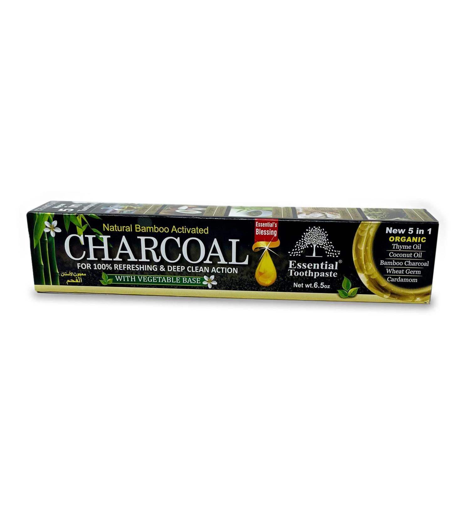 Natural Bamboo Activated Charcoal Toothpaste (3 pk) Natural Teeth Whitening Toothpaste Charcoal Toothpaste Fluoride Free Toothpaste