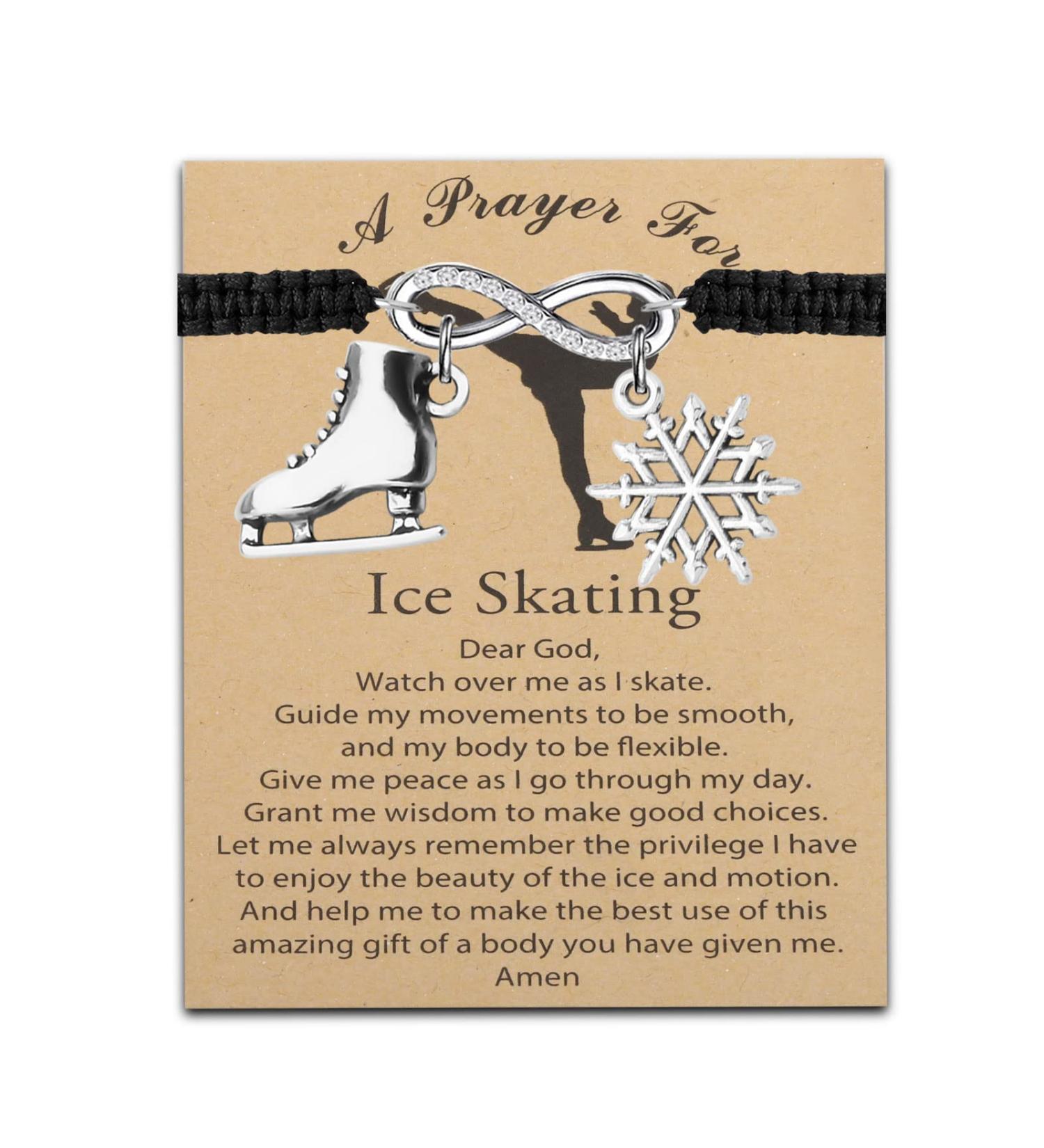 MyoSpark Ice Skating Bracelet - Figure Skater Gift for Skate Lovers | Skater Jewelry for Ice Skating Team - Ice Skating Card Included - Buy Online on GoSupps.com