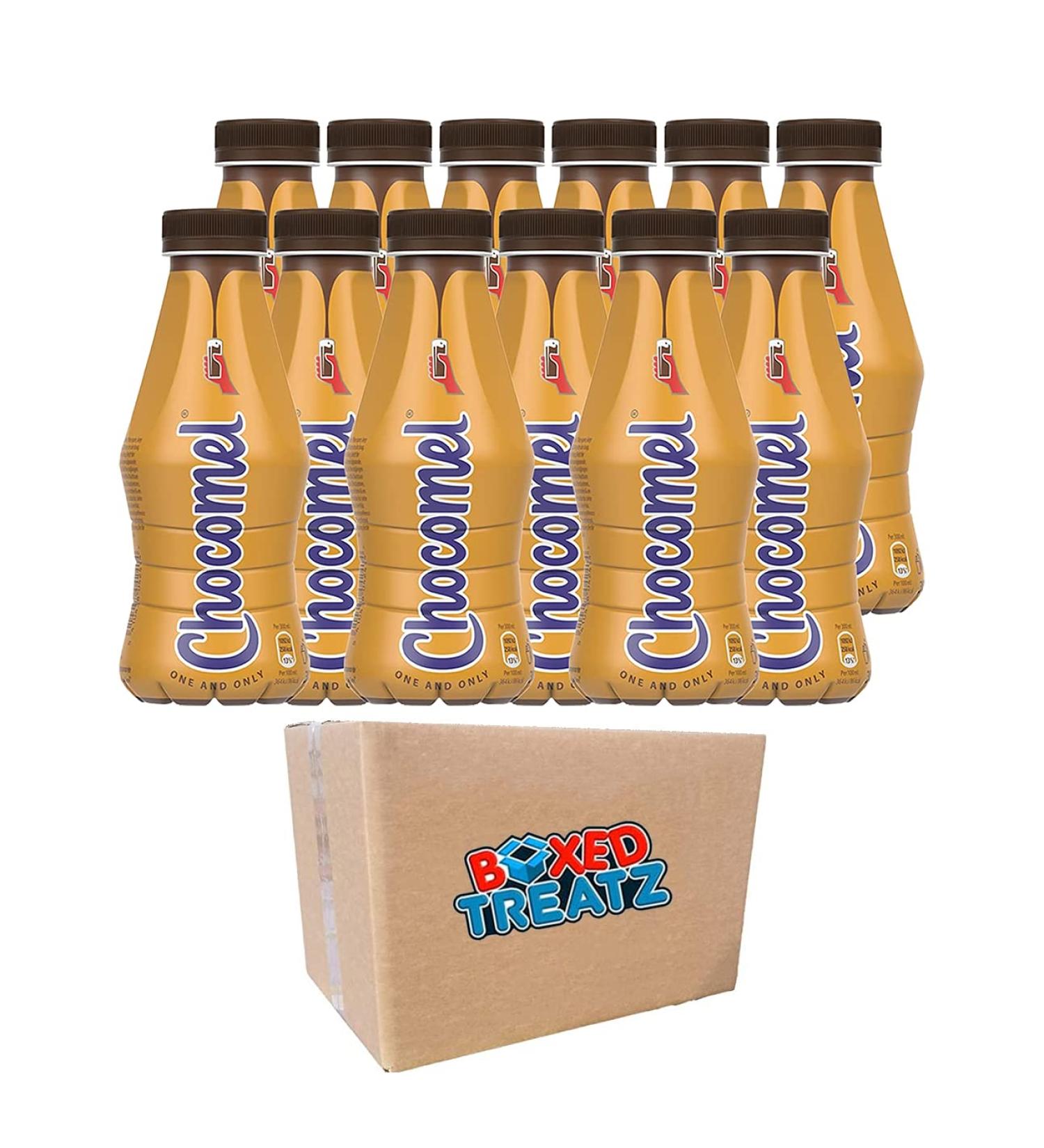 Chocomel Original Dutch Chocolate Milk Drink 300ml (Pack of 12) Suitable For Vegetarians Gluten Free Boxed Treatz - Buy Online on GoSupps.com