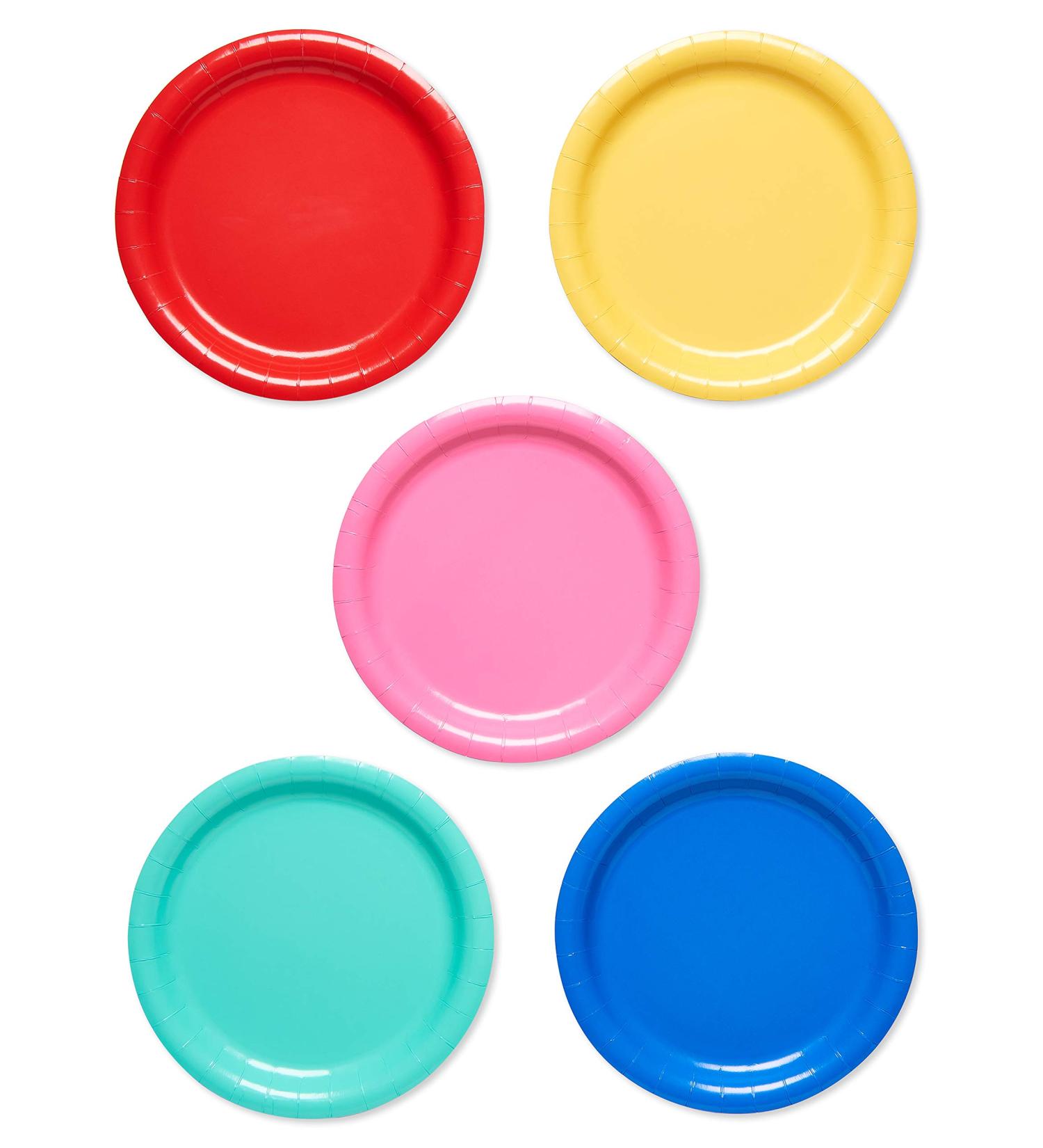 American Greetings Rainbow Party Supplies for Birthdays  Easter  Mother's Day  Father's Day  Graduation and All Occasions  Multicolor Paper Dinner Plates (50-Count) - Buy Online on GoSupps.com