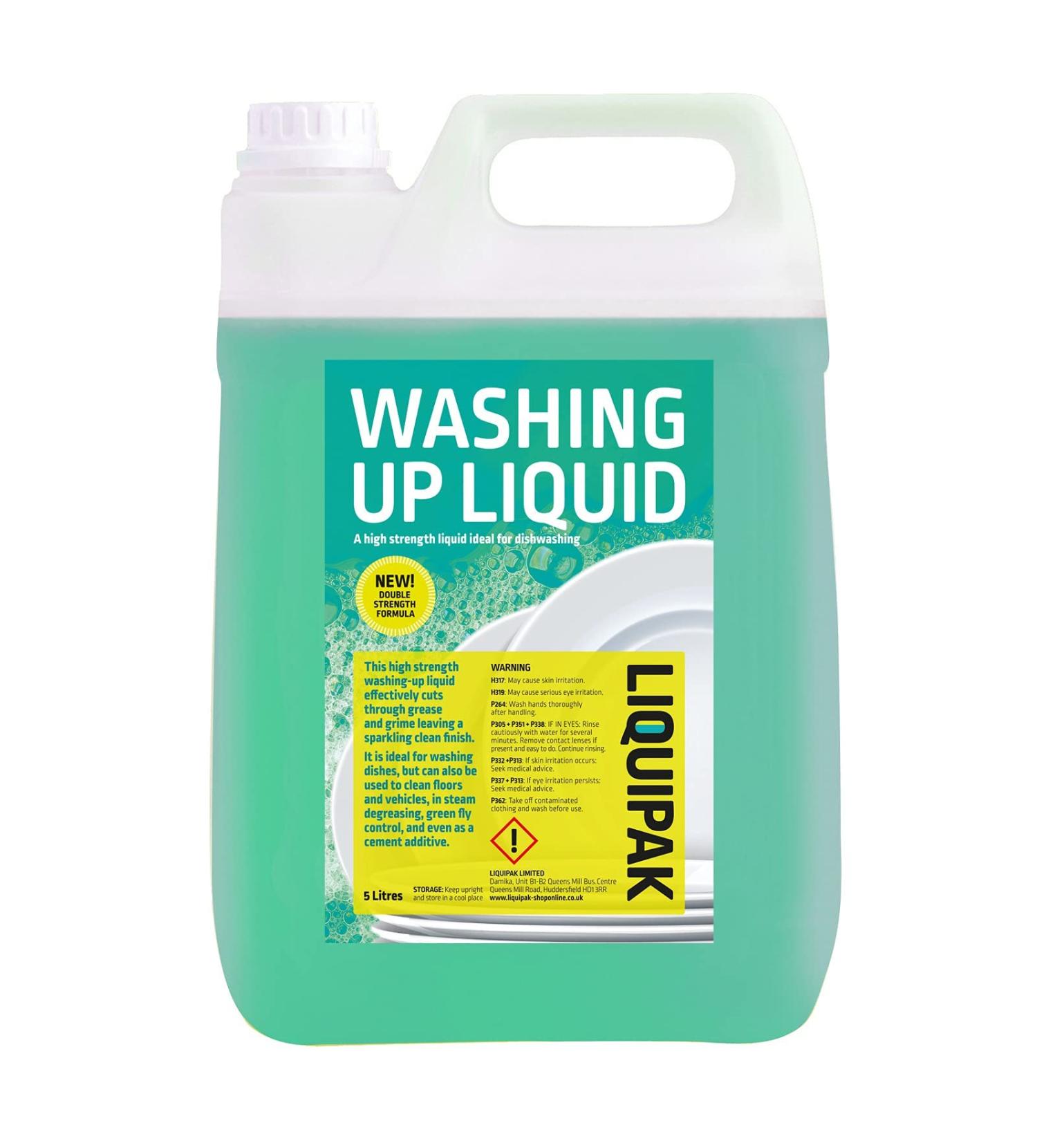 Liquipak 5L Washing Up Liquid Refill Concentrate - Removes Tough Stains - Pack of 1 - Buy Online on GoSupps.com