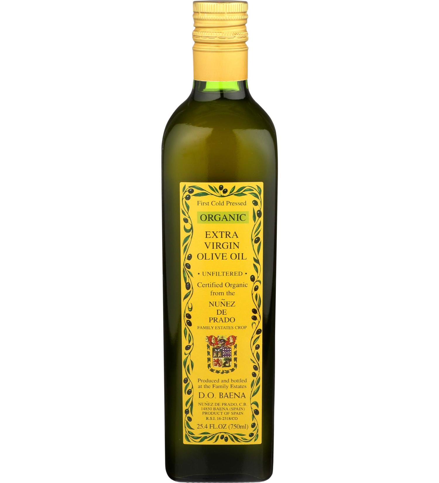 Nunez de Prado Extra Virgin Olive Oil 750ml - Organic Quality, Premium Flavor - Buy Online on GoSupps.com