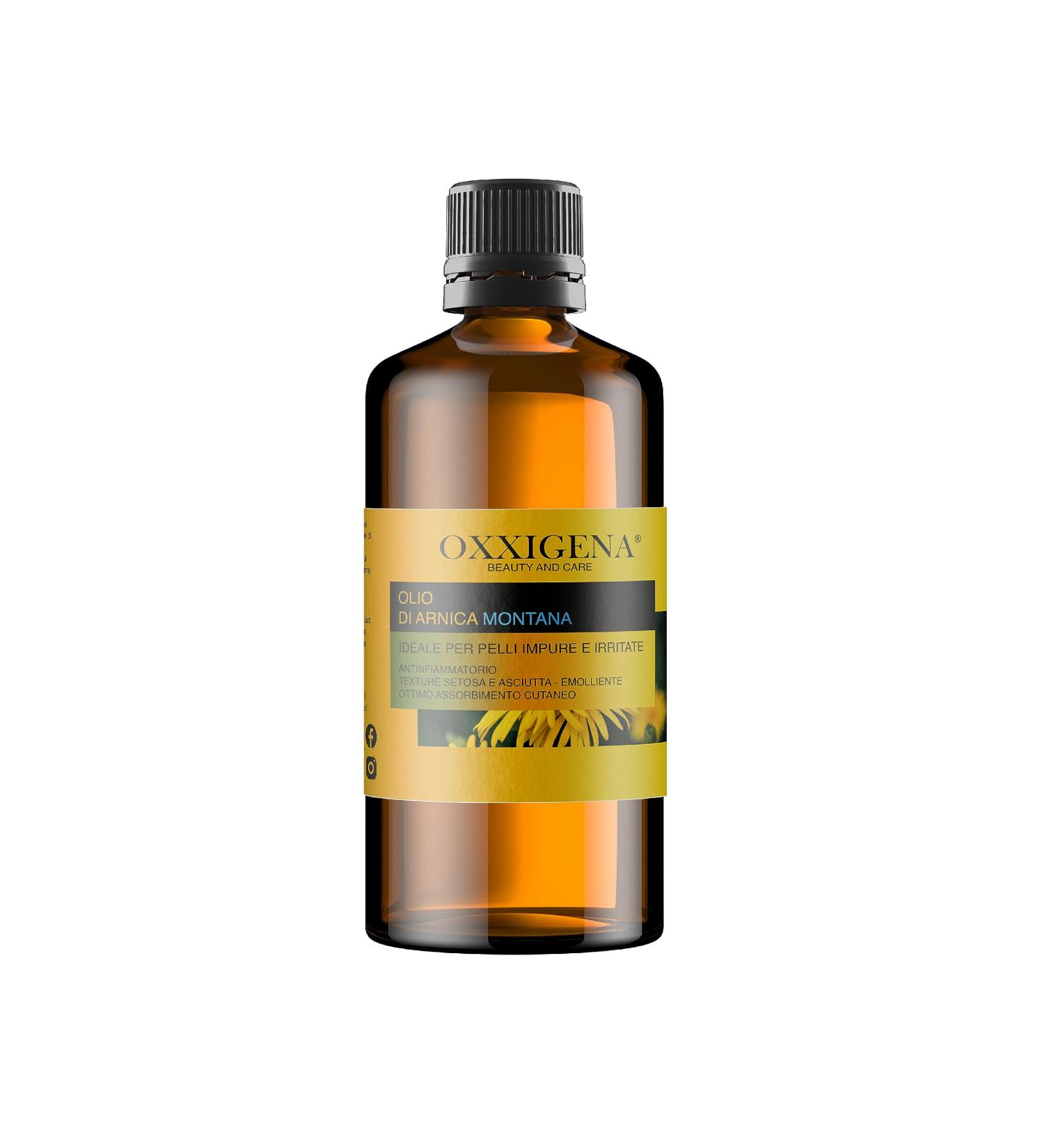 Oxxigena 100% Pure Arnica Montana Oil - 250ml | Natural Massage Oil for Sprains Bruises & Skin Irritation - Buy Online on GoSupps.com